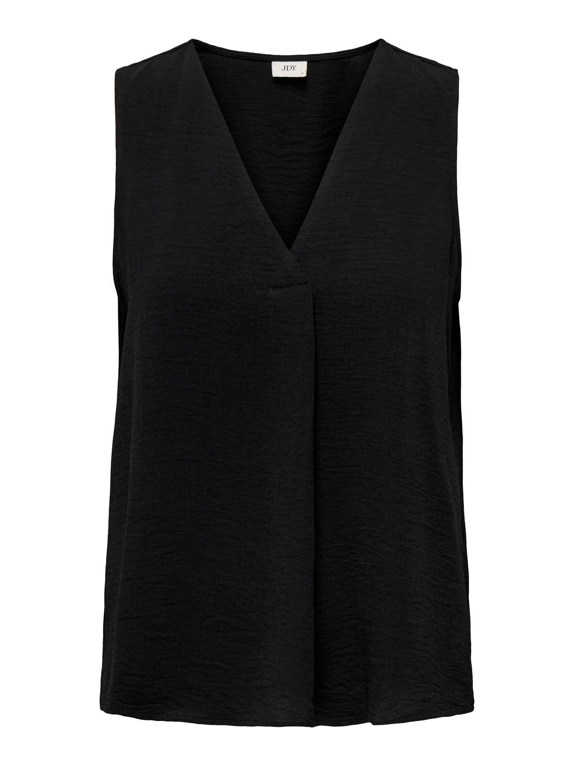 JDY Blusenshirt 'JDYDIVYA S/L TOP WVN DIA' Black, Unifarben, Schwarz - Gr. XL - Bild 1