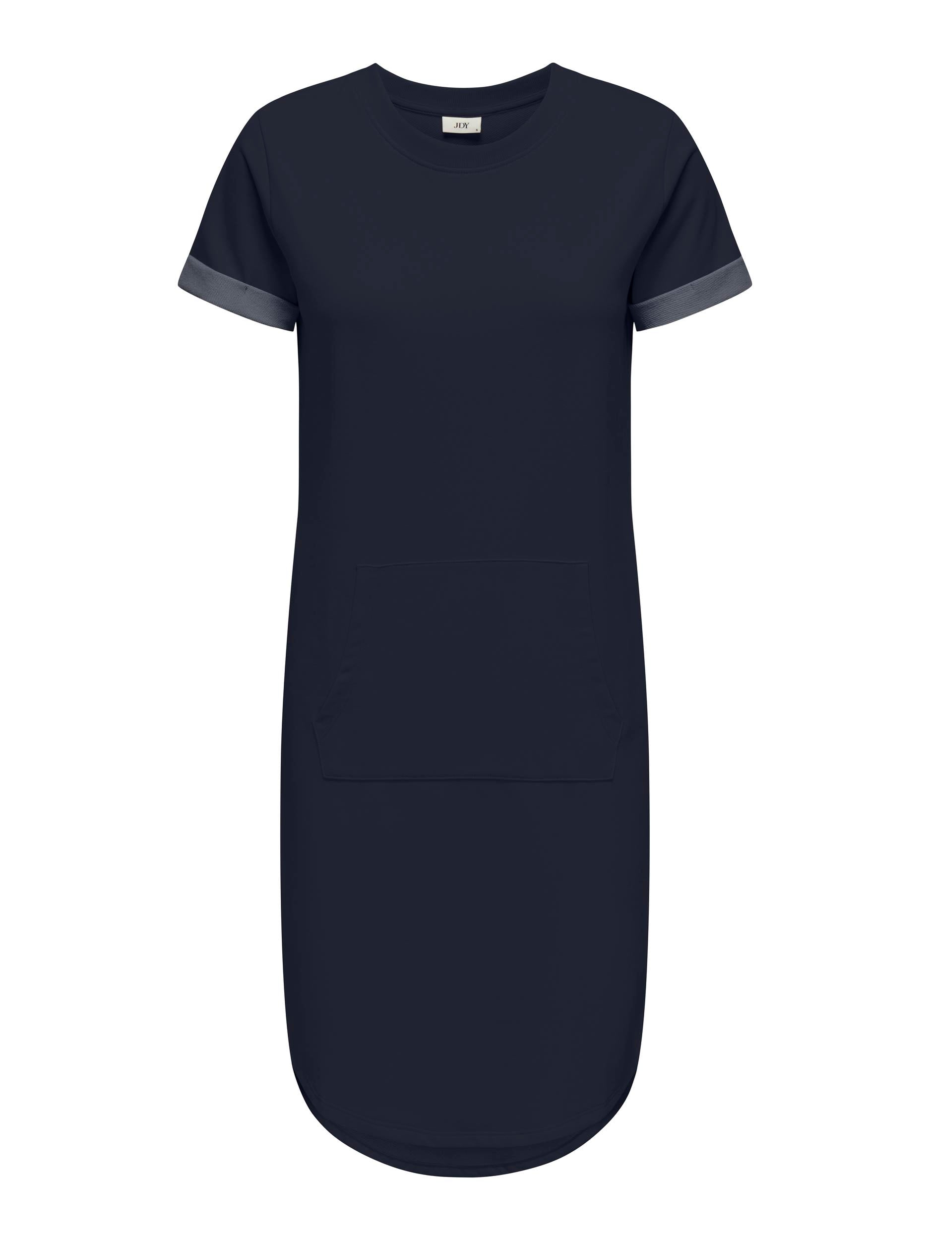 JDY Sweatkleid 'JDYIVY S/S KANGAROO POCKET DRESS JRS ATK' Sky Captain, Unifarben, Blau - Gr. L - Bild 1