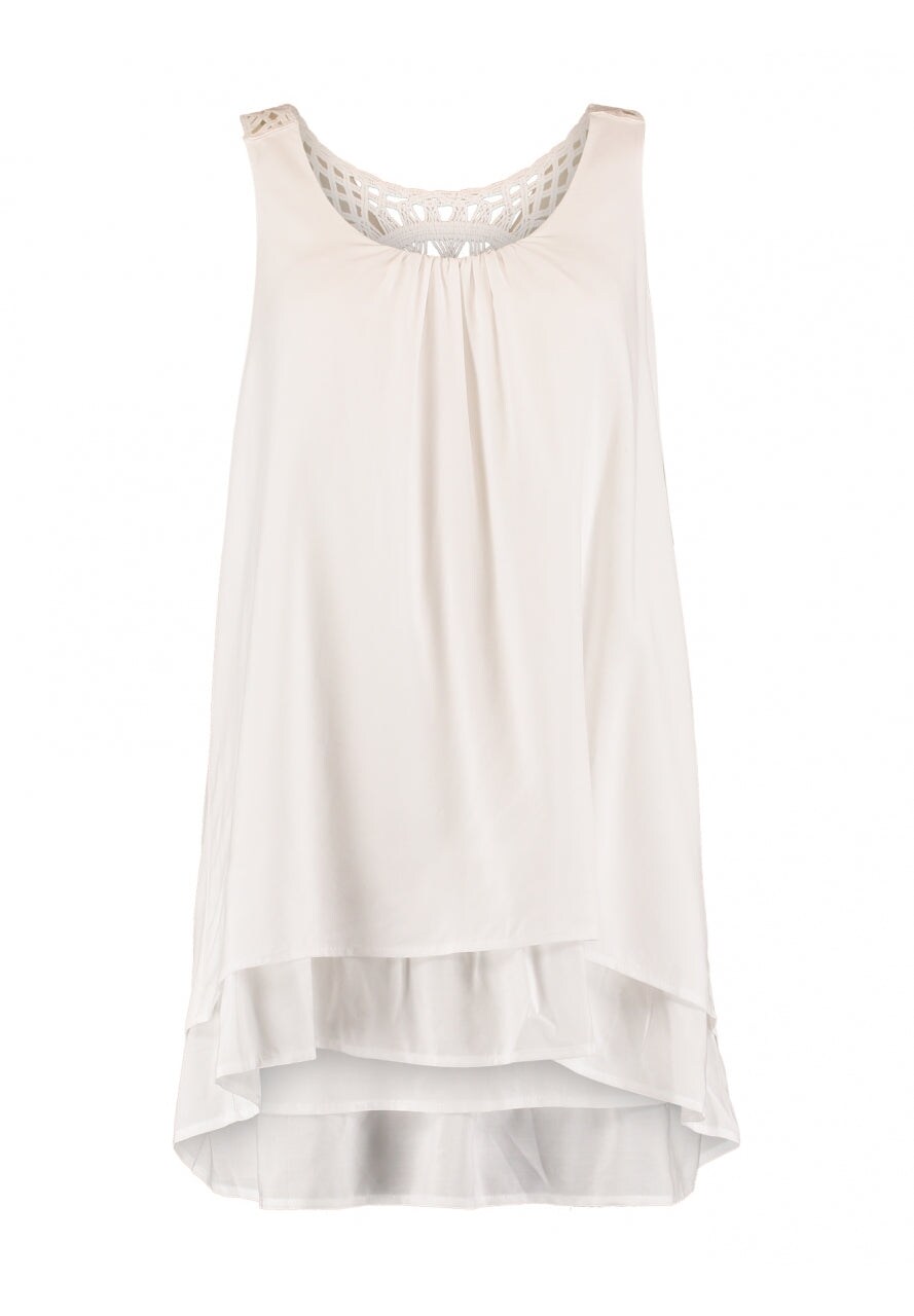 Hailys Top 'SL V TP Ti44na' white, Unifarben, Wei&szlig; - Gr. S - Bild 1