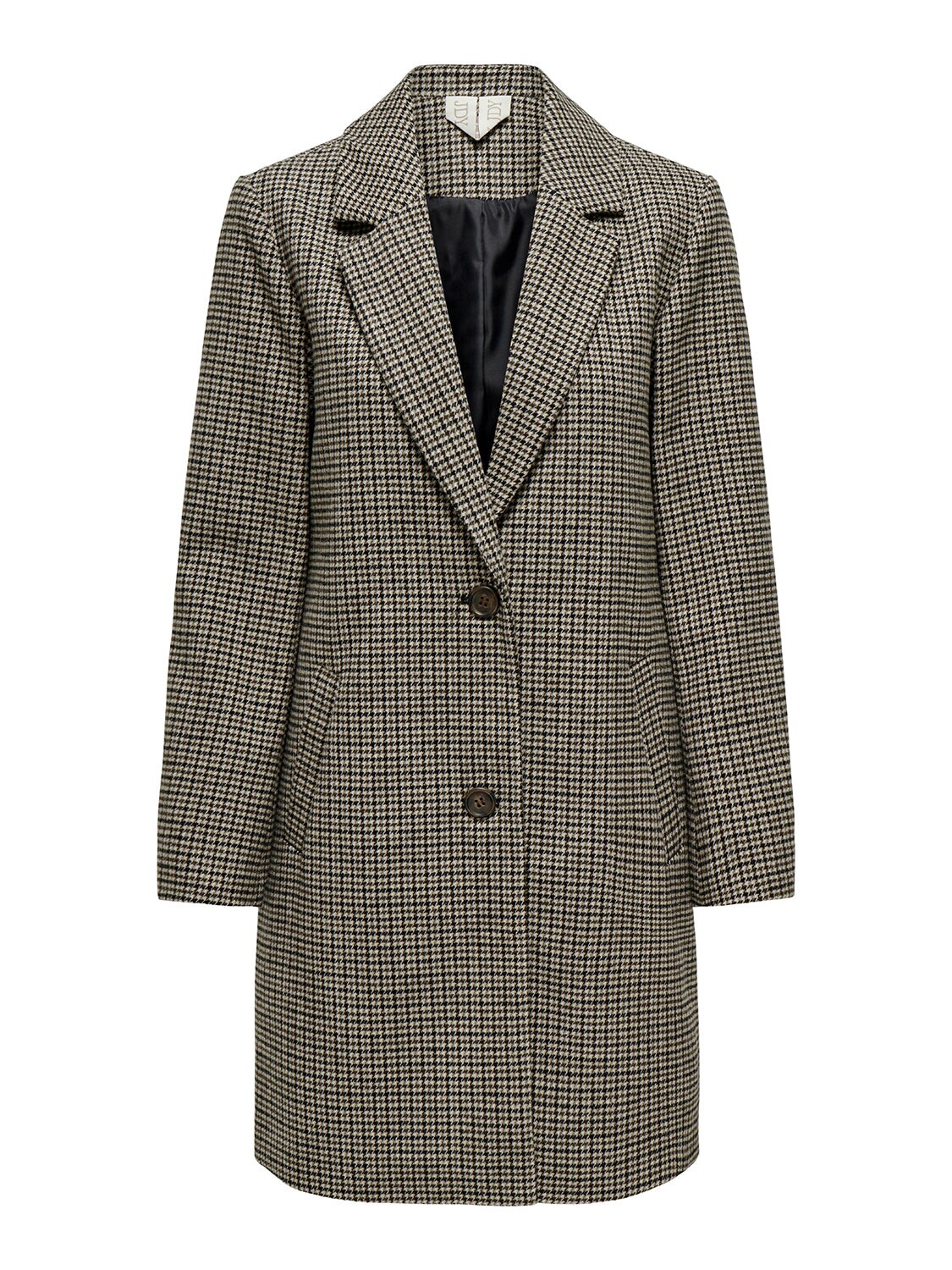 JDY Kurzmantel 'JDYFAITHI CHECK COAT OTW QIQ' Chateau Gray HOUNDSTOOTH, Kariert, Grau - Gr. M - Bild 1