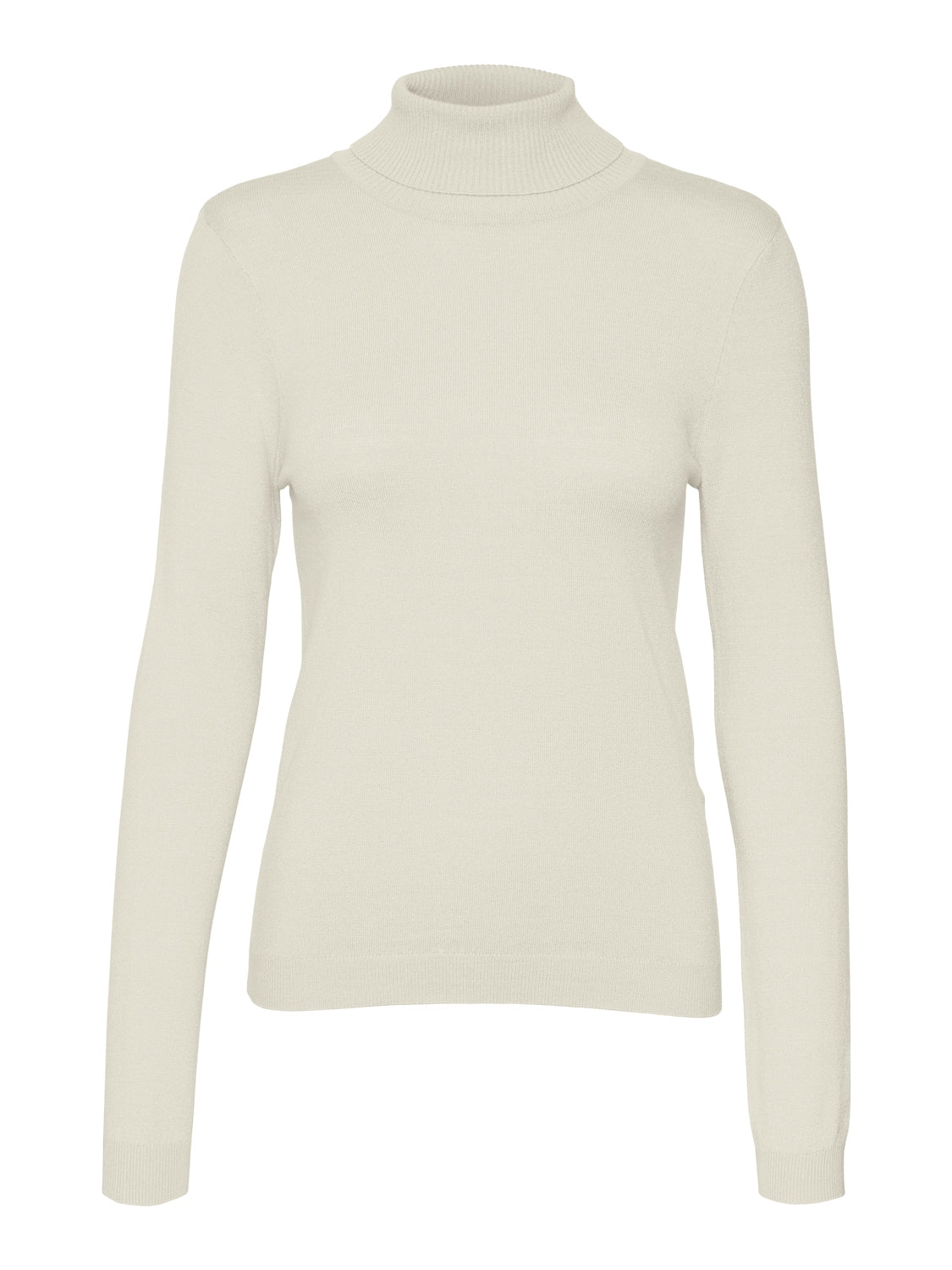 VERO MODA Rollkragenpullover 'VMHAPPINESS LS ROLLNK PULLOVE GA BOO REP' Birch, Unifarben, Beige - Gr. XL - Bild 1