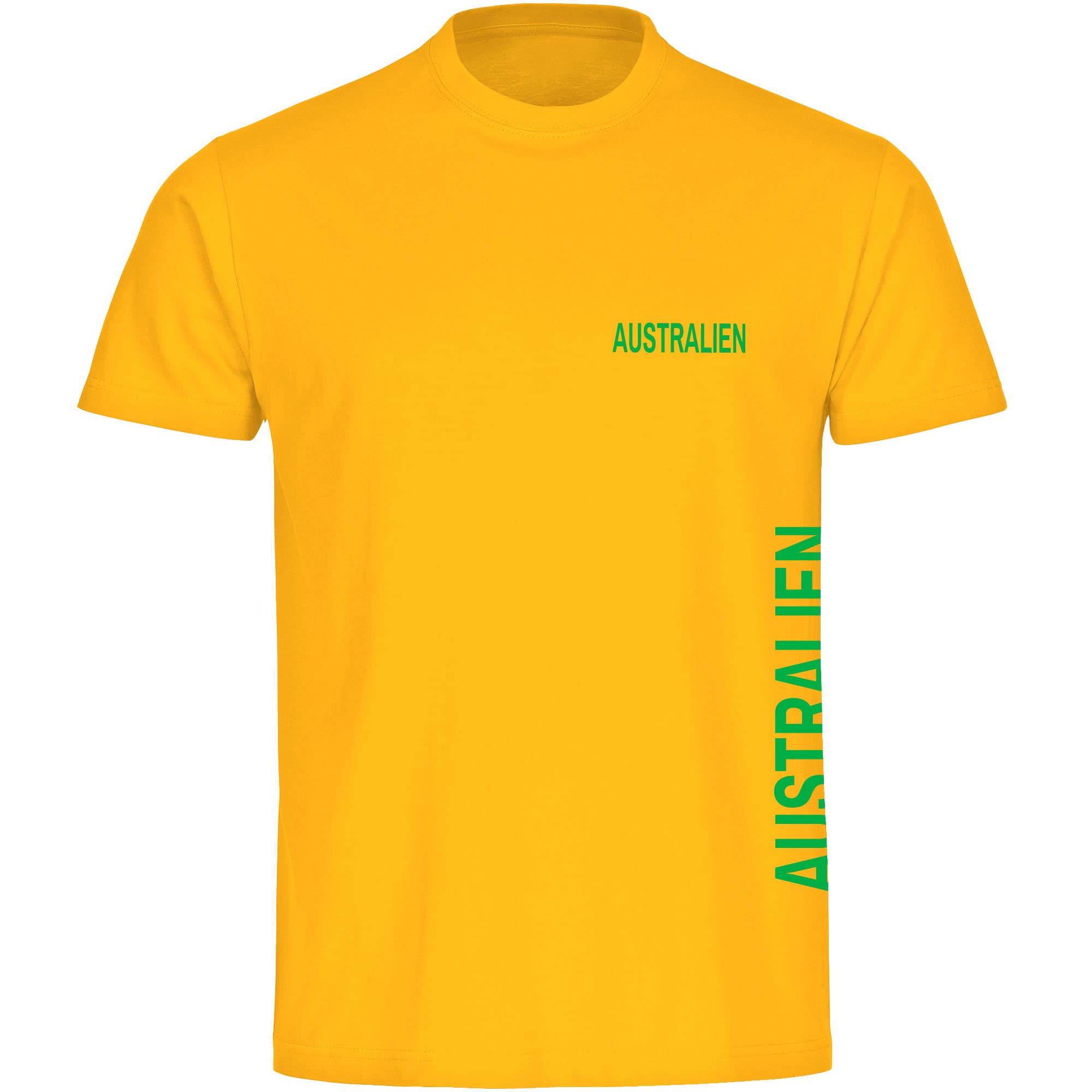 multifanshop Kinder T-Shirt - Australien - Brust & Seite - Druck gr&uuml;n - Kind - Bild 1