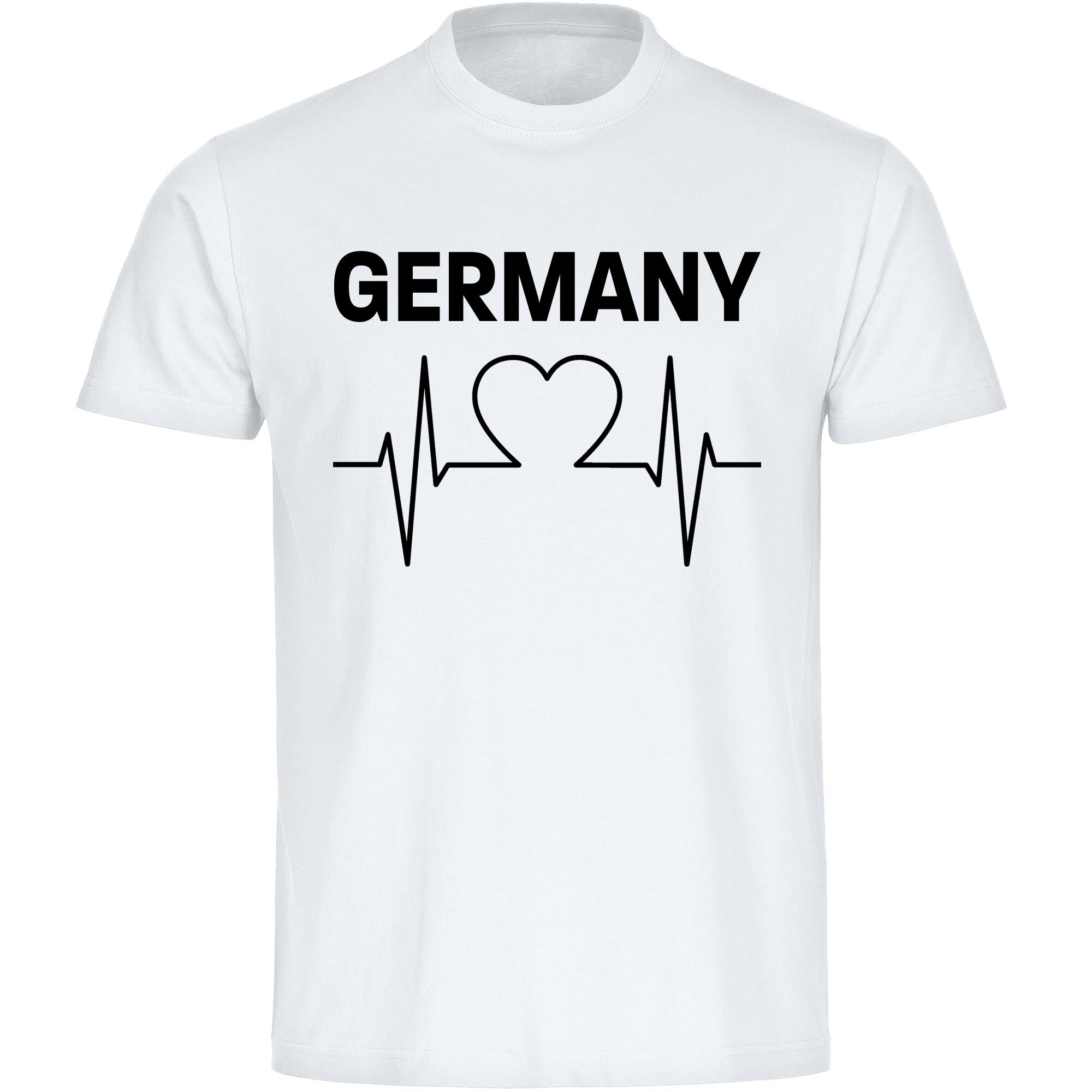 multifanshop Kinder T-Shirt - Germany - Herzschlag - Druck schwarz - Kind - Bild 1
