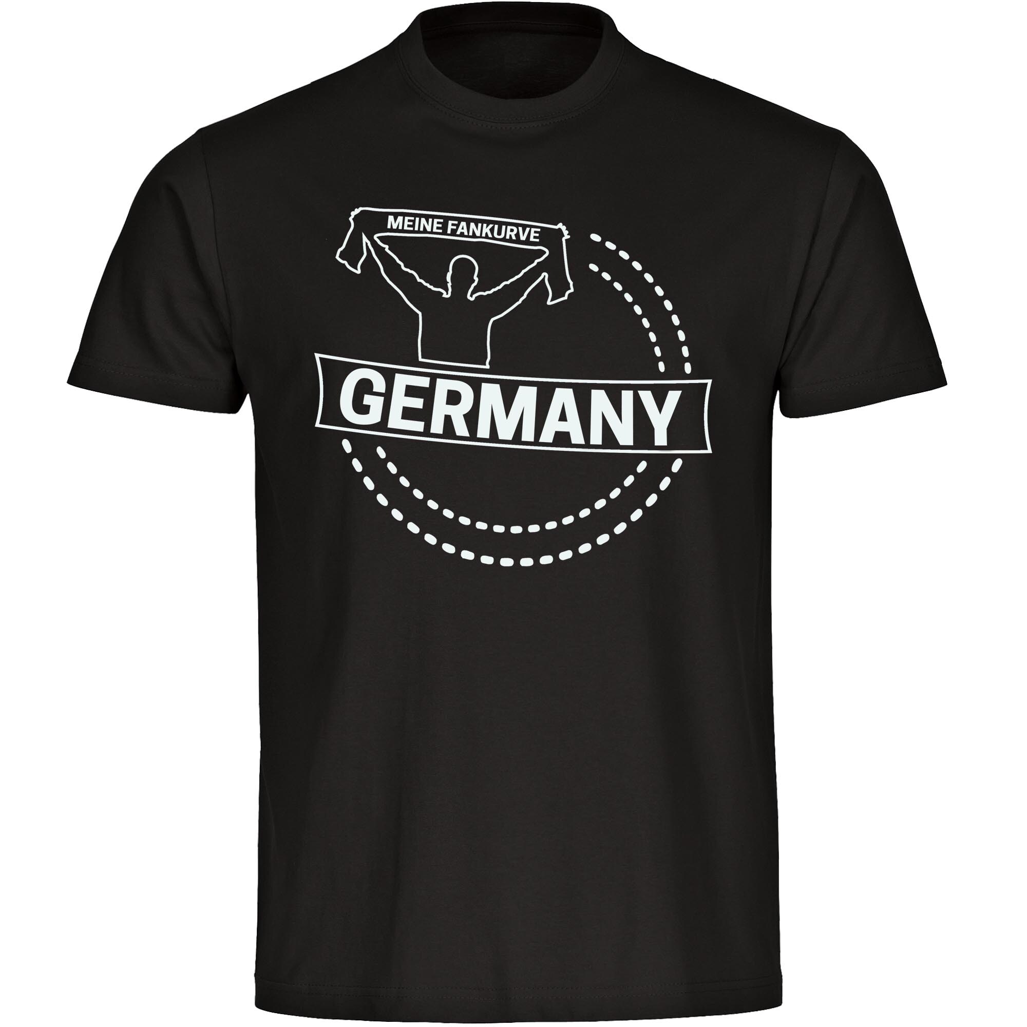 multifanshop Kinder T-Shirt - Germany - Meine Fankurve - Druck wei&szlig; - Kind - Bild 1