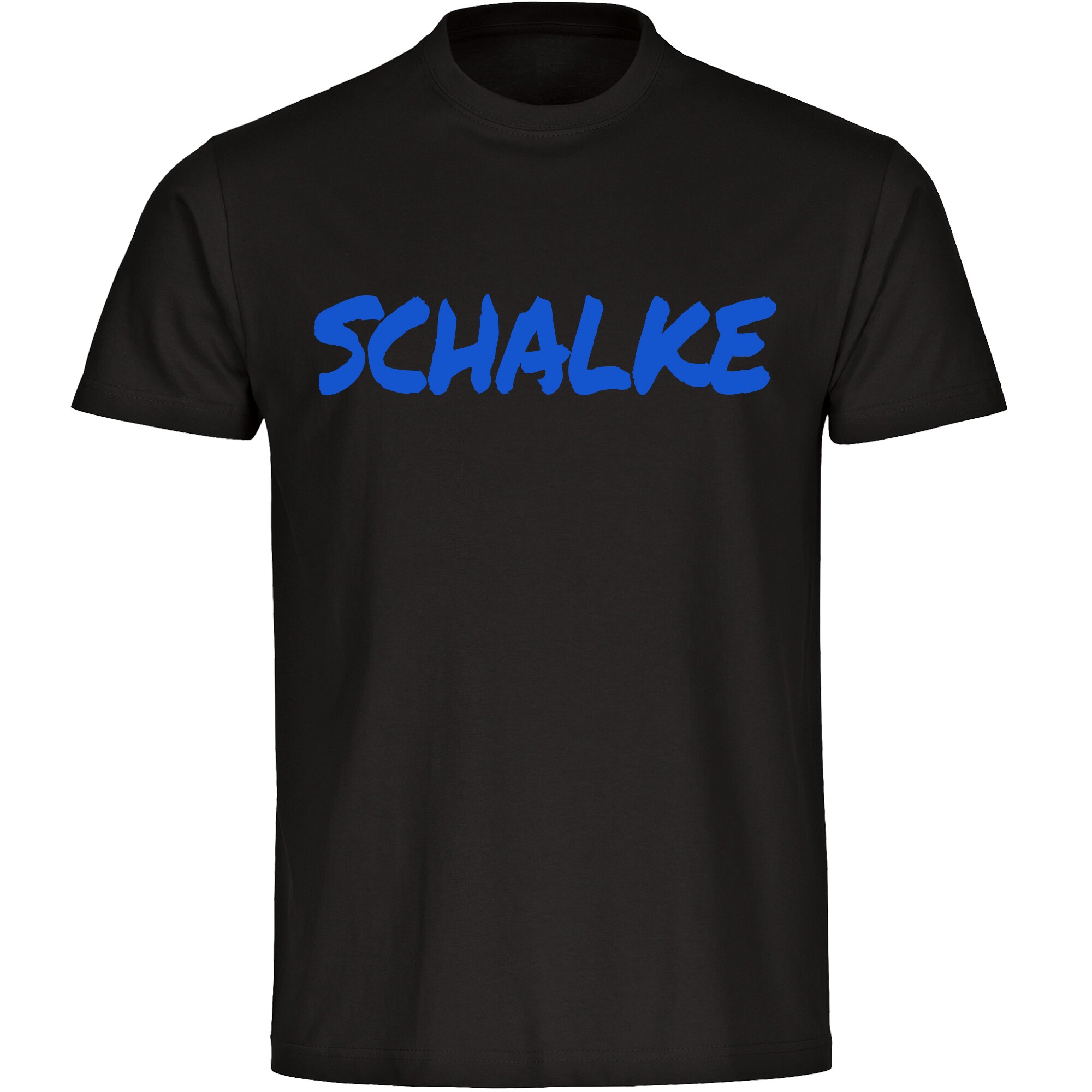 multifanshop Herren T-Shirt - Schalke - Textmarker - Druck blau - M&auml;nner - Bild 1