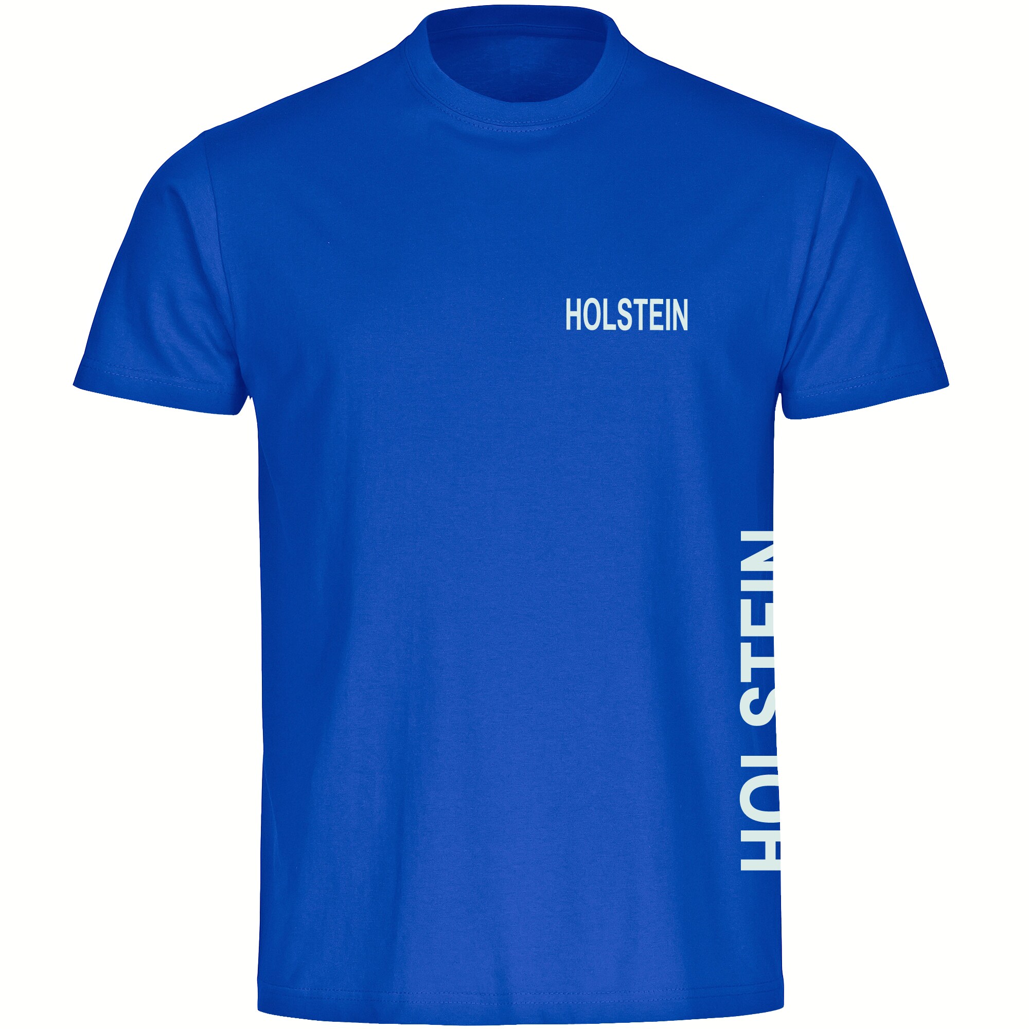 multifanshop Herren T-Shirt - Holstein - Brust & Seite - Druck wei&szlig; - M&auml;nner - Bild 1