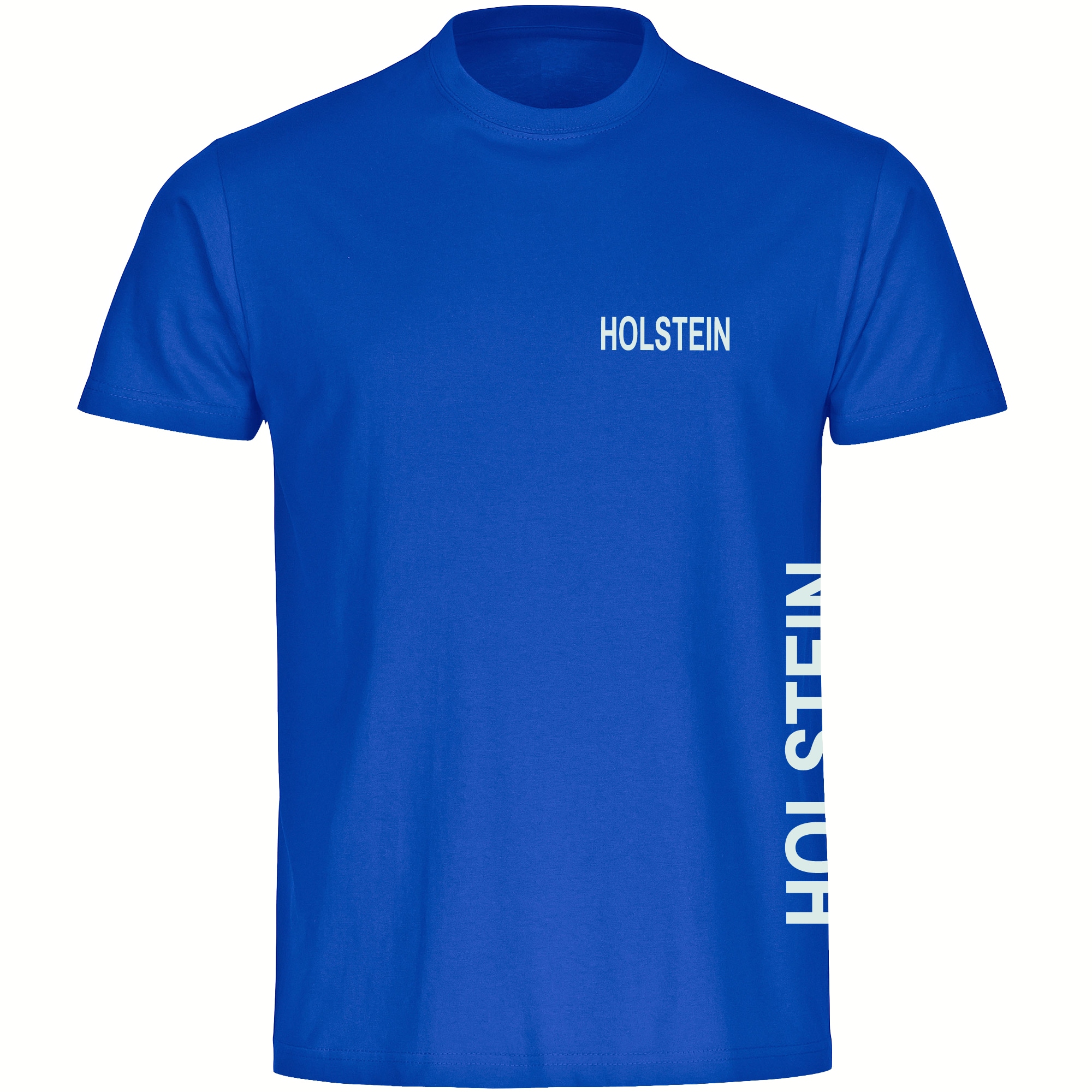 multifanshop Herren T-Shirt - Holstein - Brust & Seite - Druck wei&szlig; - M&auml;nner - Bild 1