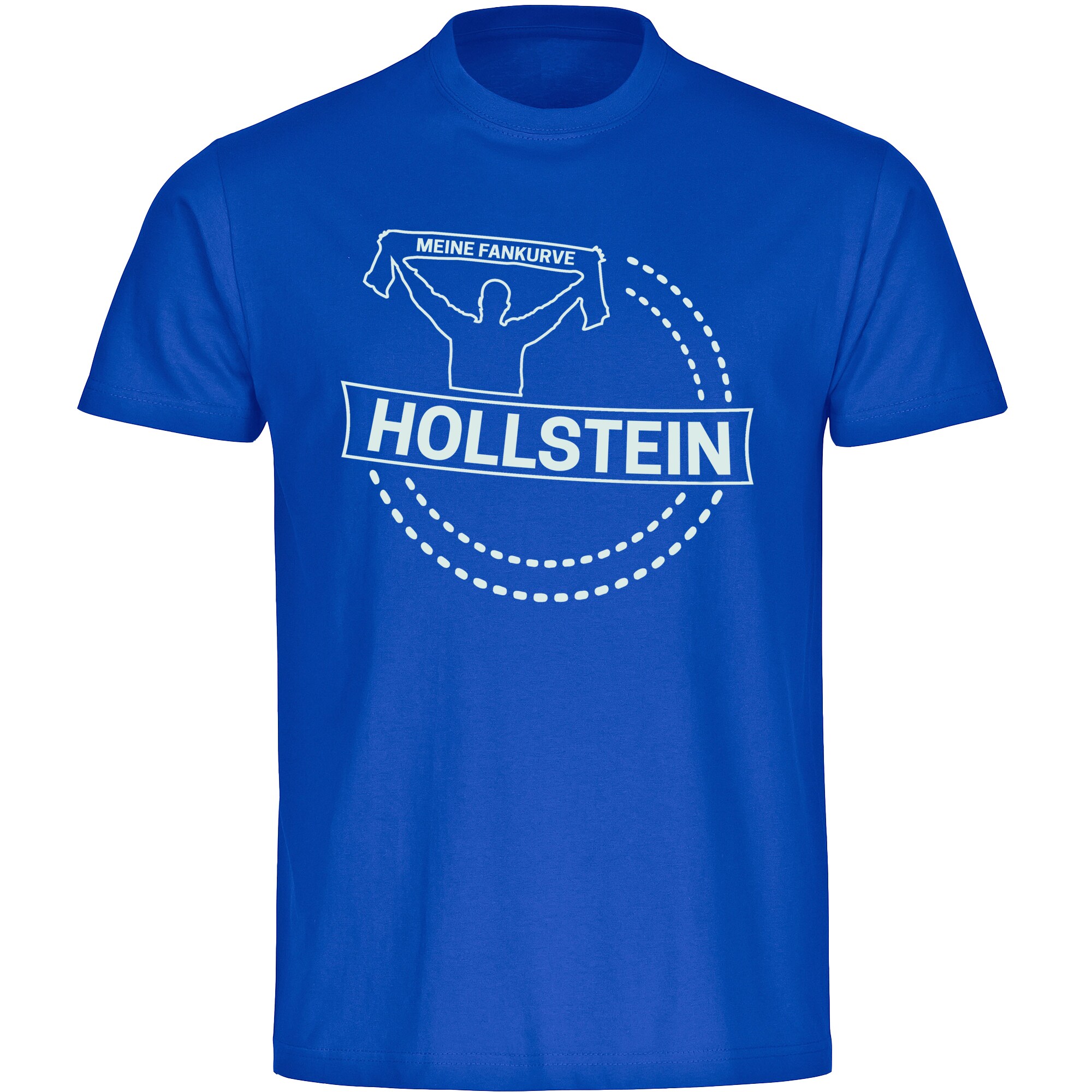 multifanshop Herren T-Shirt - Holstein - Meine Fankurve - Druck wei&szlig; - M&auml;nner - Bild 1