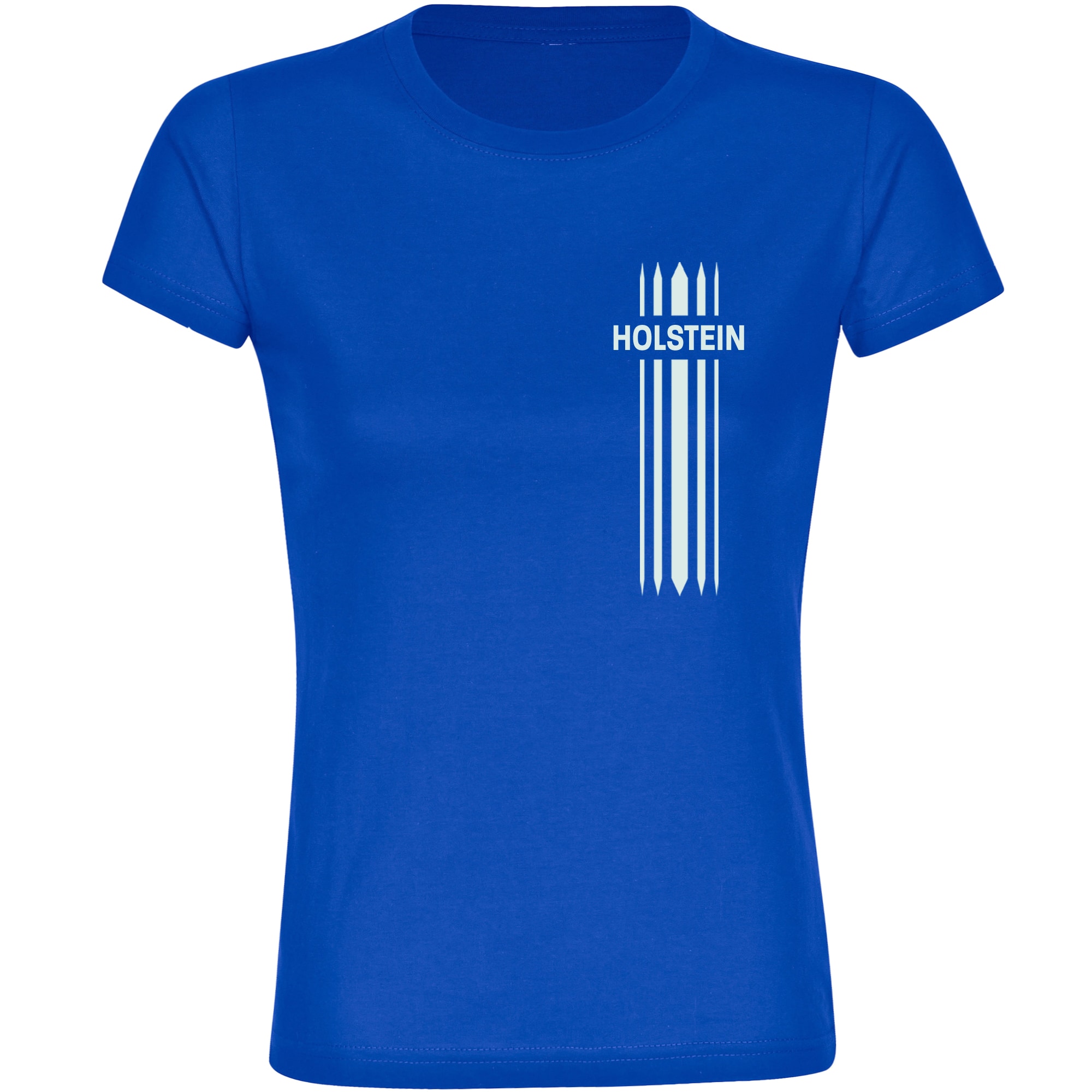 multifanshop Damen T-Shirt - Holstein - Streifen - Druck wei&szlig; - Frauen - Bild 1
