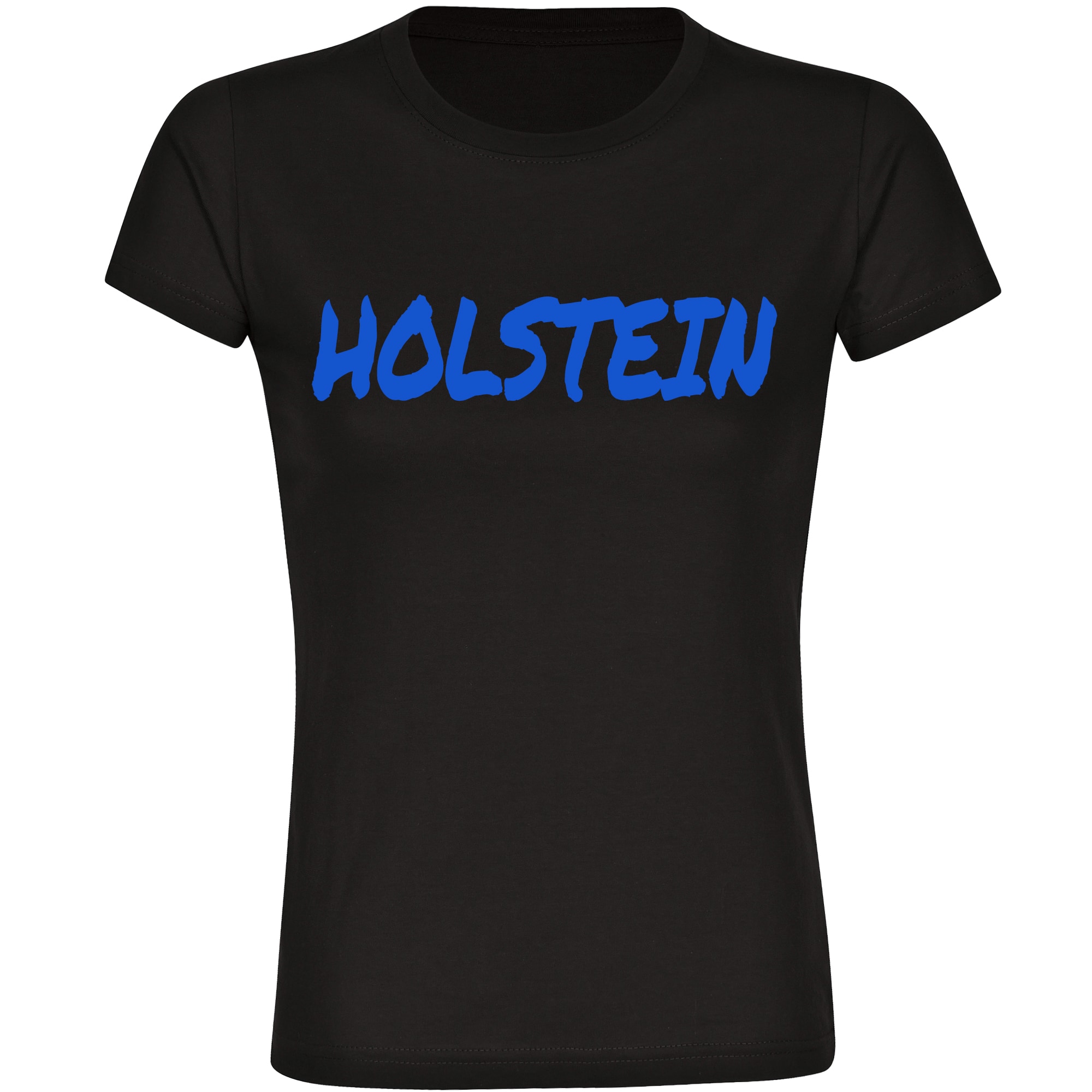 multifanshop Damen T-Shirt - Holstein - Textmarker - Druck blau - Frauen - Bild 1