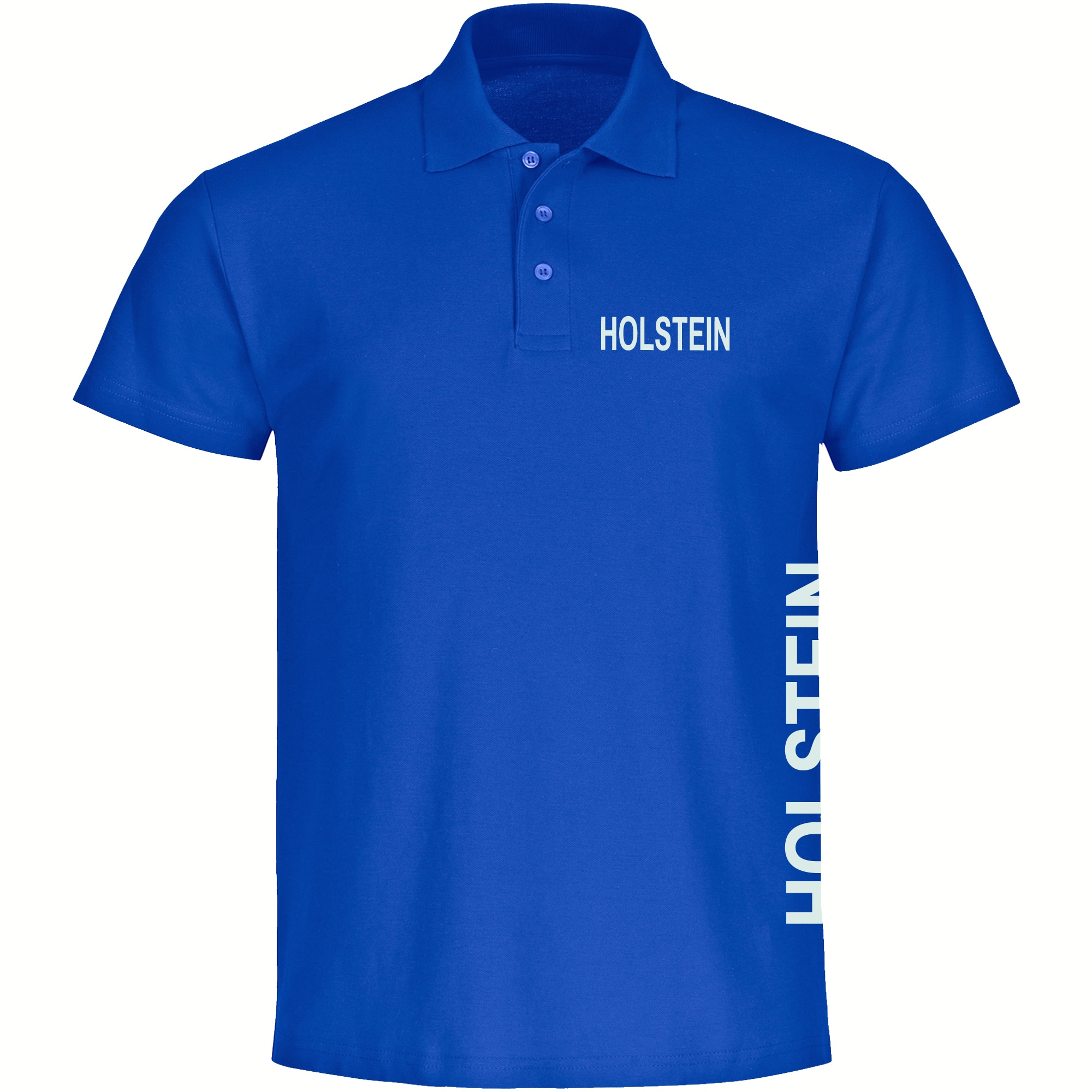multifanshop Poloshirt - Holstein - Brust & Seite - Druck wei&szlig; - Polo - Bild 1