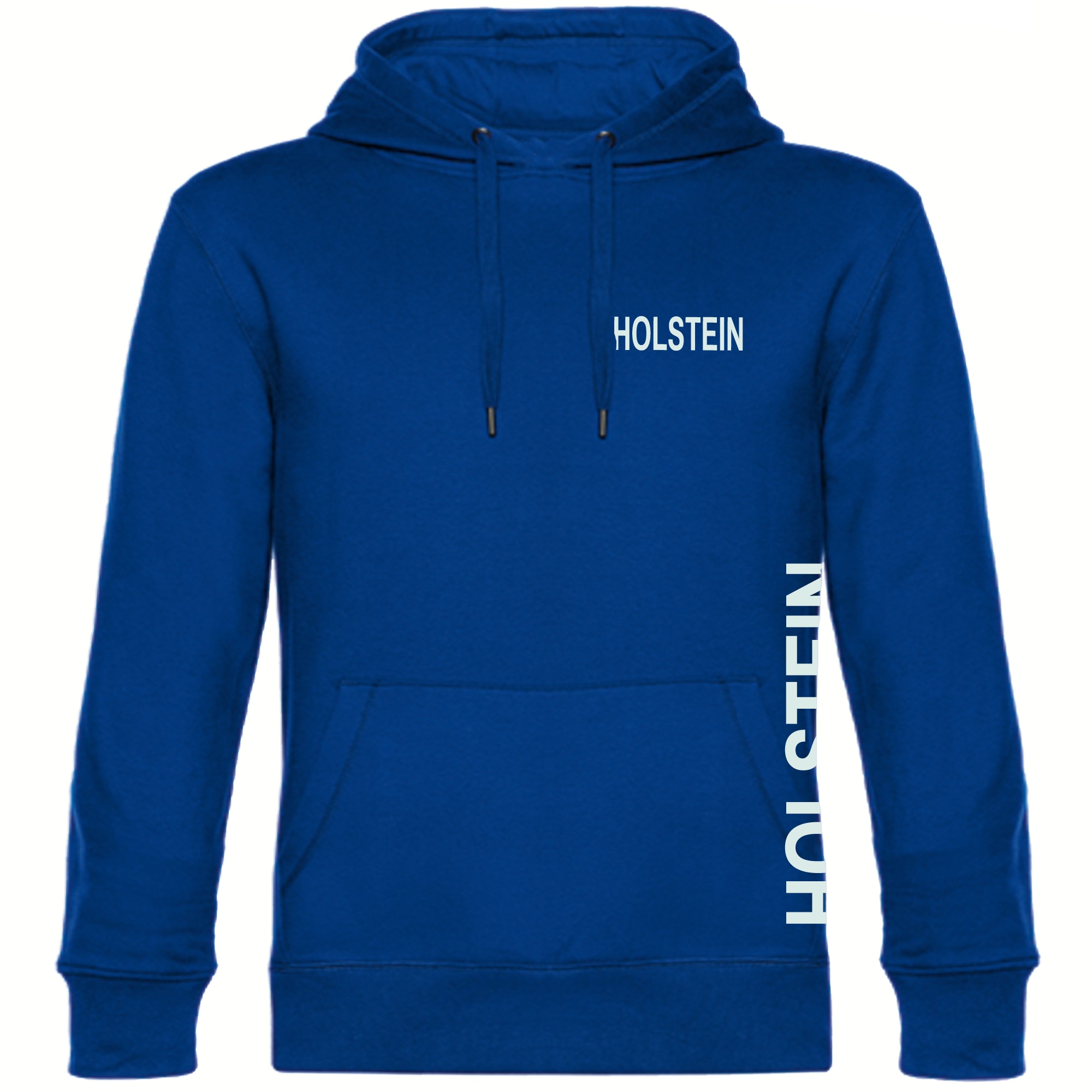 multifanshop Kapuzen Sweatshirt - Holstein - Brust & Seite - Druck wei&szlig; - Hoodie - Bild 1