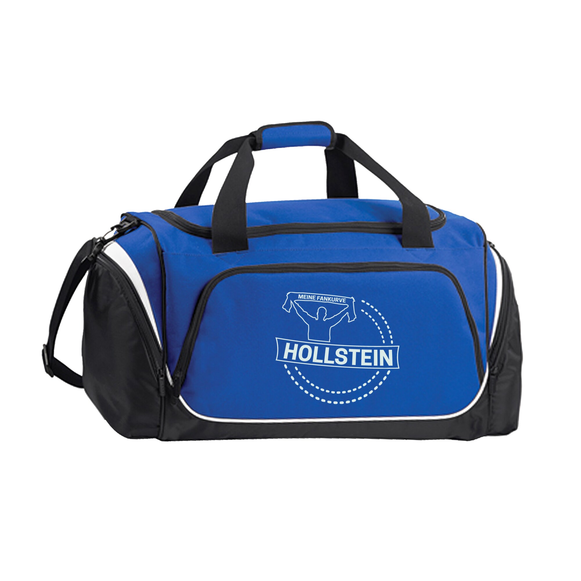 multifanshop Sporttasche - Holstein - Meine Fankurve - Druck wei&szlig; - Tasche - Bild 1
