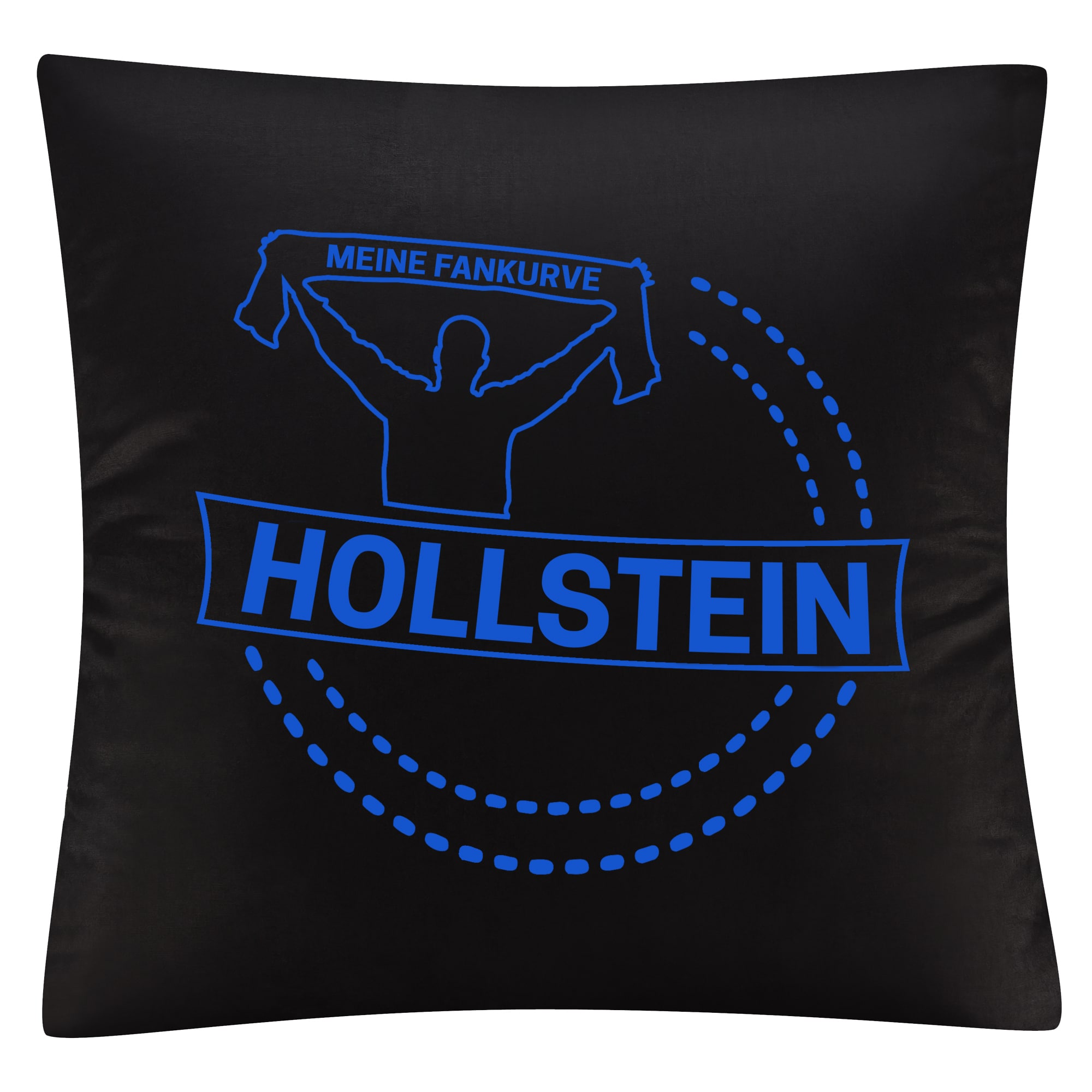 multifanshop Kissenbezug - Holstein - Meine Fankurve - Druck blau - Kissen - Bild 1