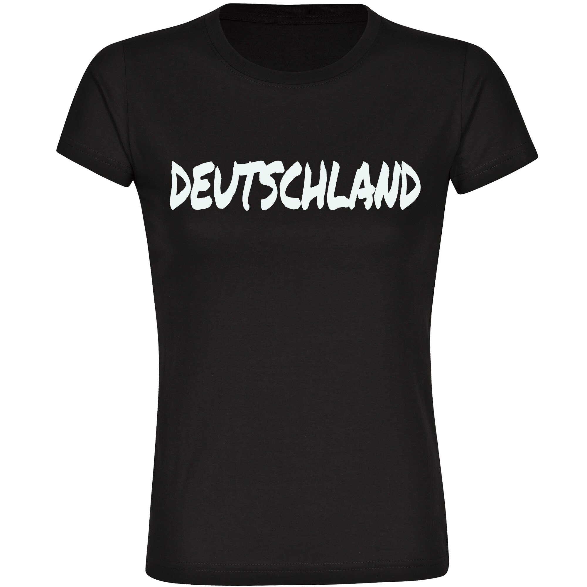 multifanshop Damen T-Shirt - Deutschland - Textmarker - Druck wei&szlig; - Frauen - Bild 1