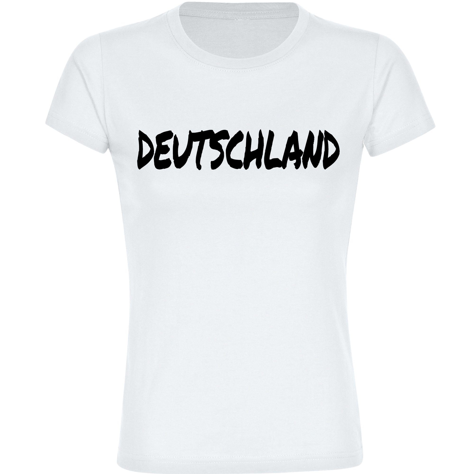 multifanshop Damen T-Shirt - Deutschland - Textmarker - Druck schwarz - Frauen - Bild 1
