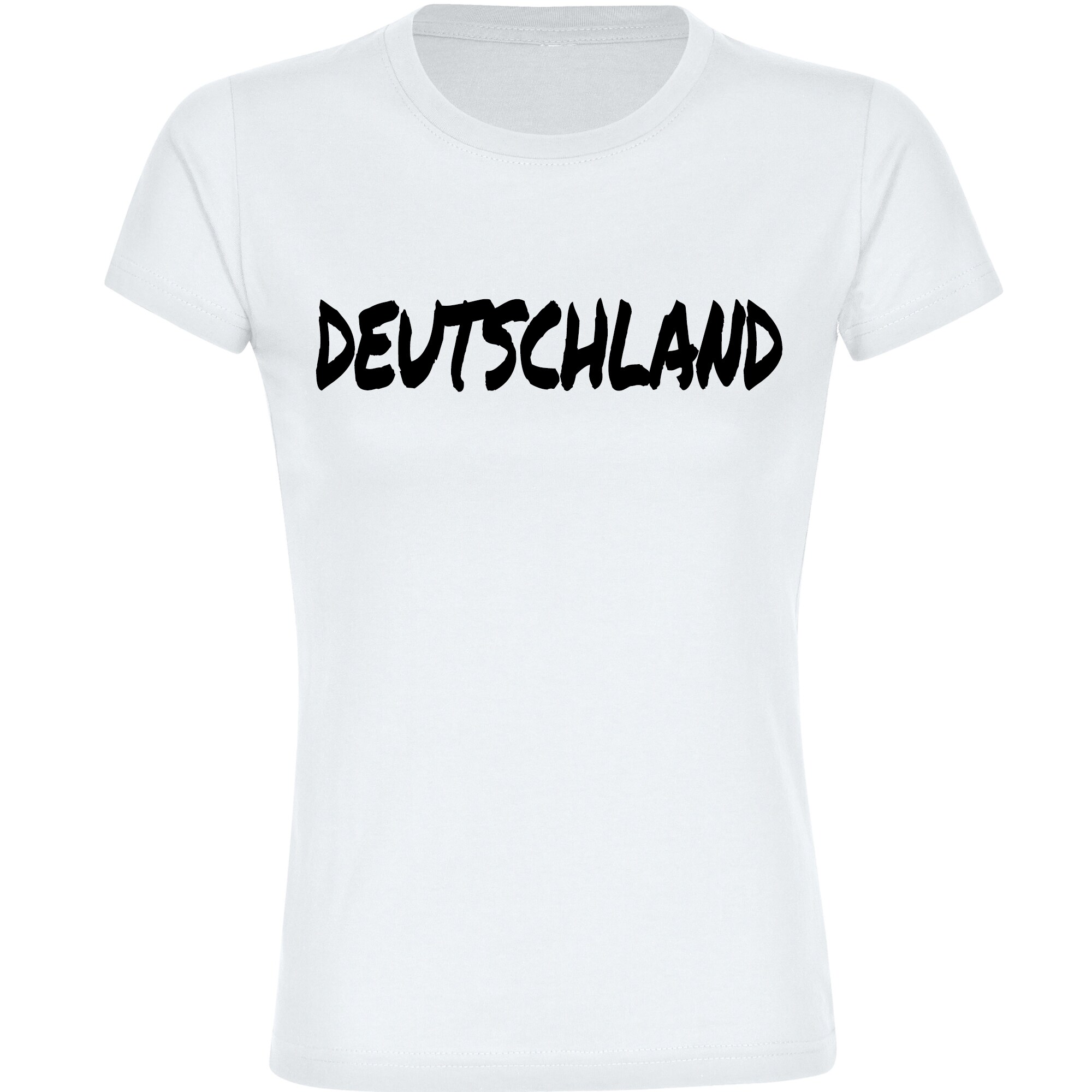 multifanshop Damen T-Shirt - Deutschland - Textmarker - Druck schwarz - Frauen - Bild 1