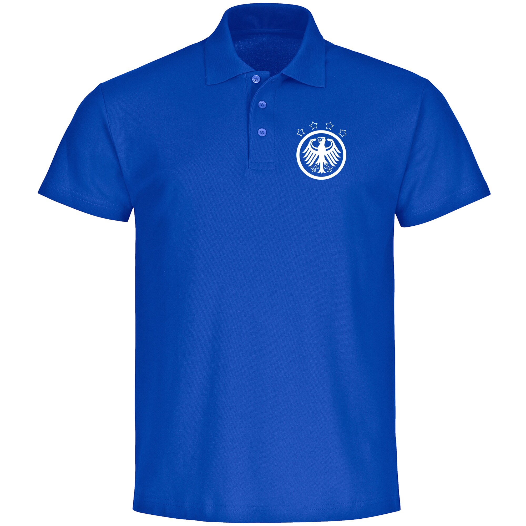 multifanshop Poloshirt - Deutschland - Adler Retro - Druck wei&szlig; - Polo - Bild 1