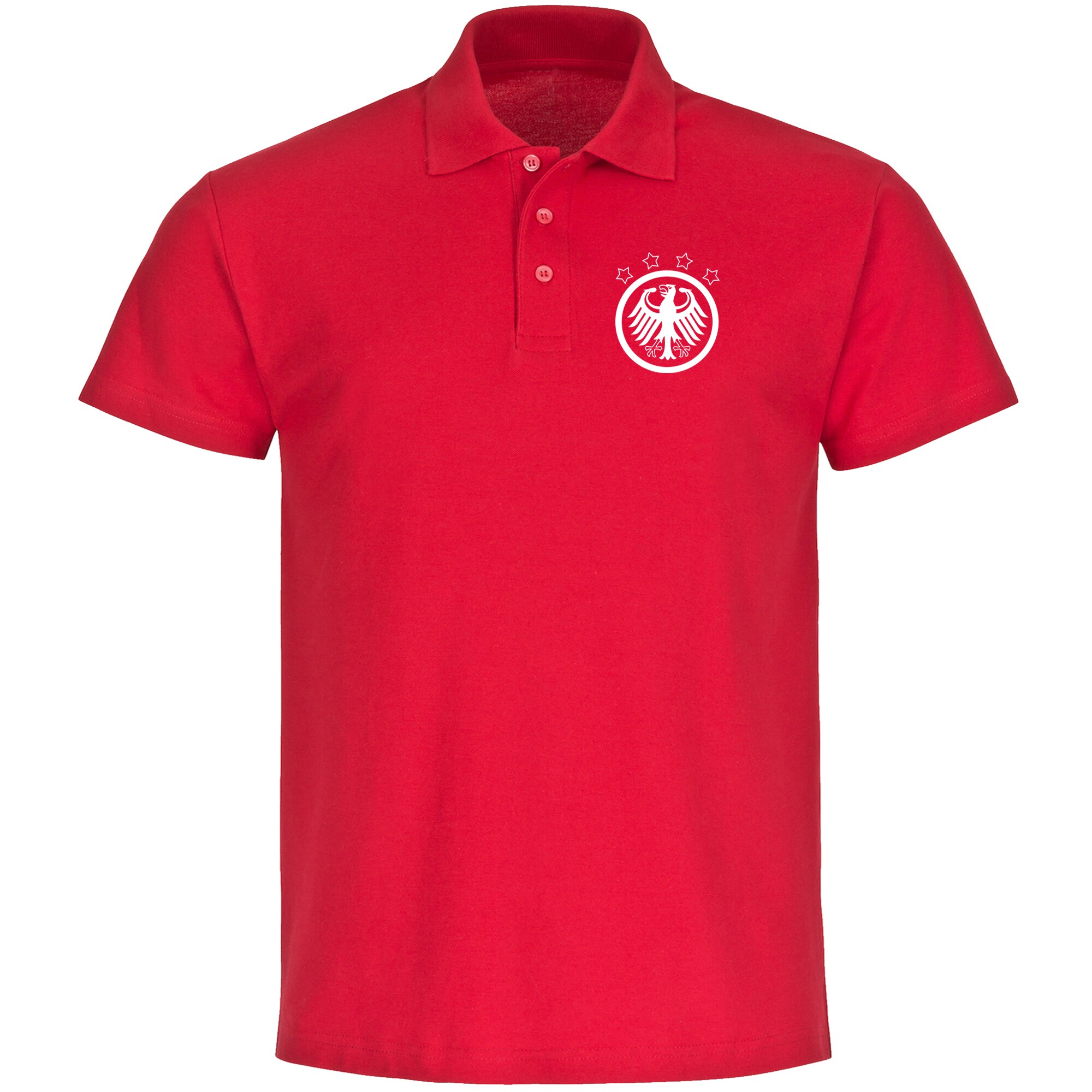 multifanshop Poloshirt - Deutschland - Adler Retro - Druck wei&szlig; - Polo - Bild 1