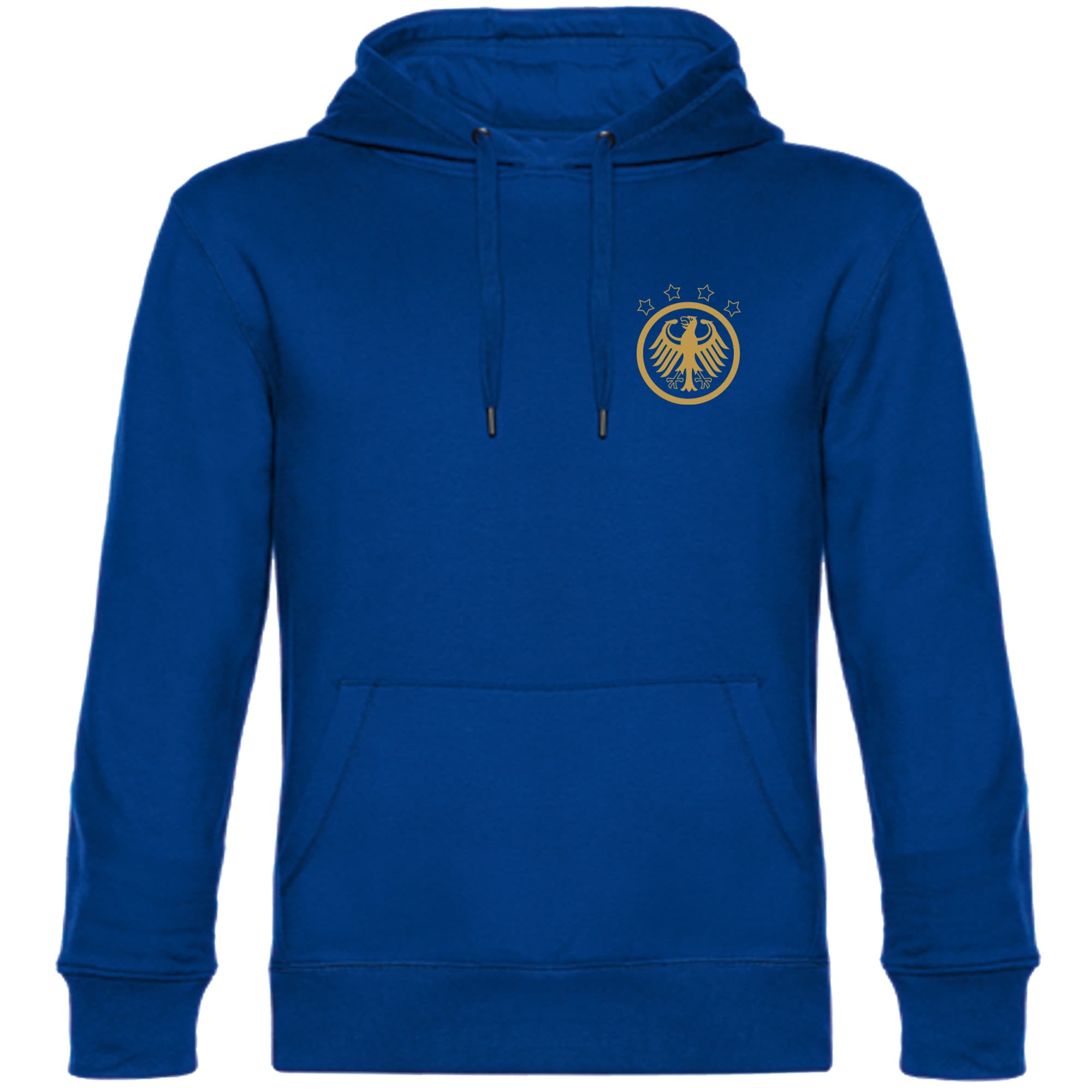 multifanshop Kapuzen Sweatshirt - Deutschland - Adler Retro Gold - Druck gold metallic - Hoodie - Bild 1