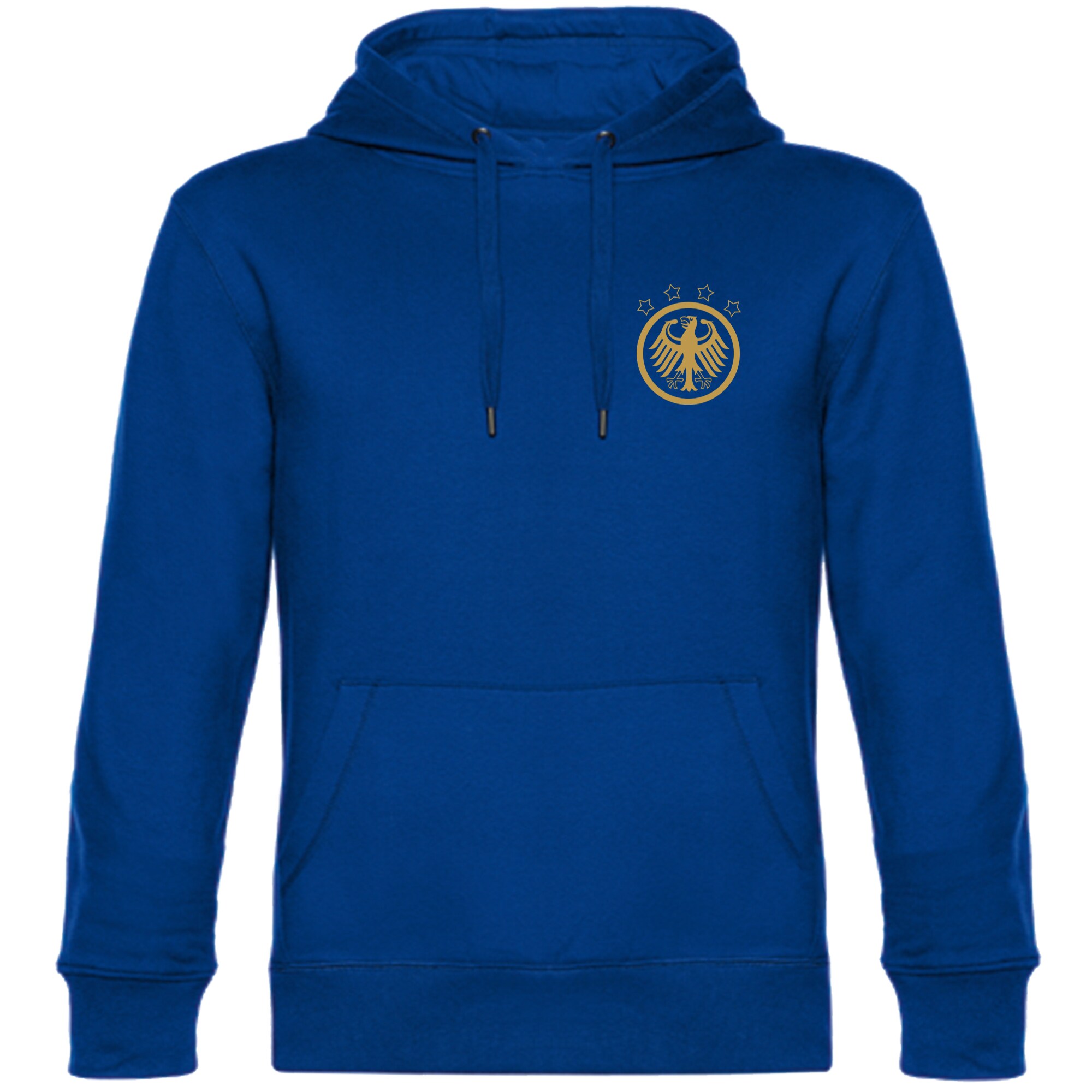 multifanshop Kapuzen Sweatshirt - Deutschland - Adler Retro Gold - Druck gold metallic - Hoodie - Bild 1