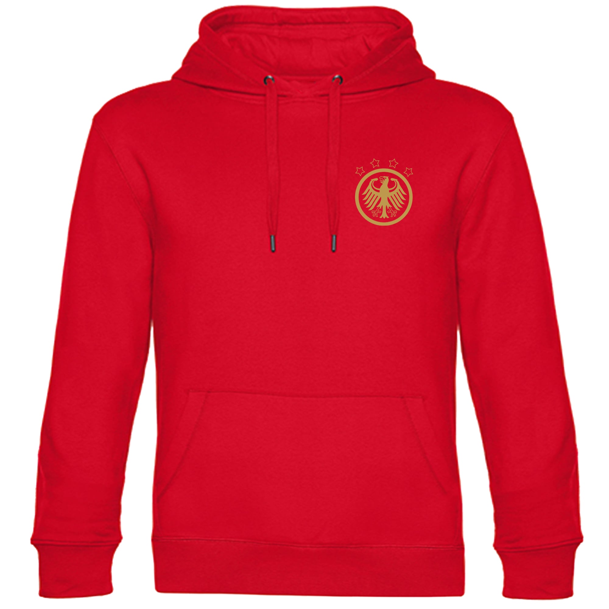 multifanshop Kapuzen Sweatshirt - Deutschland - Adler Retro Gold - Druck gold metallic - Hoodie - Bild 1