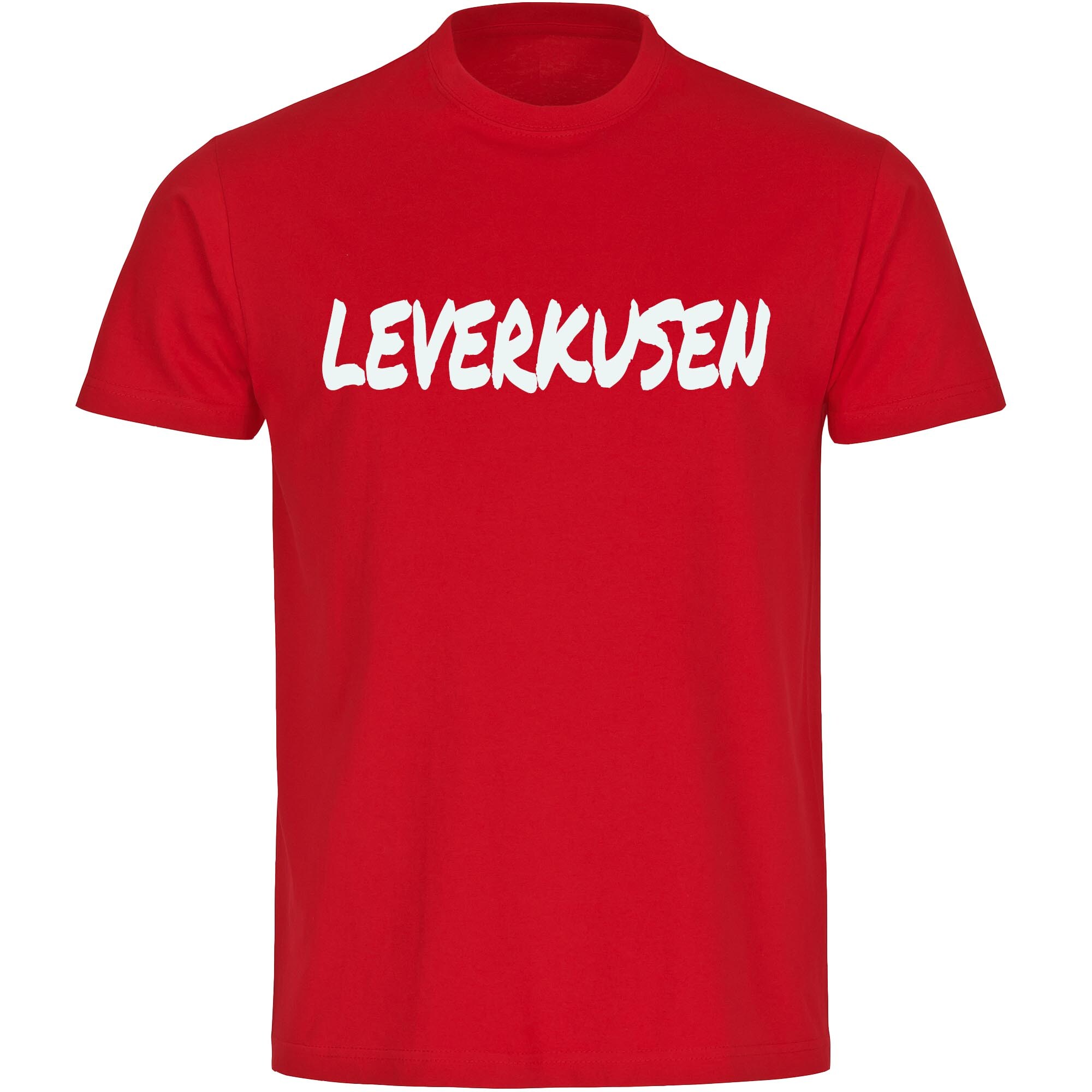 multifanshop Herren T-Shirt - Leverkusen - Textmarker - Druck wei&szlig; - M&auml;nner - Bild 1