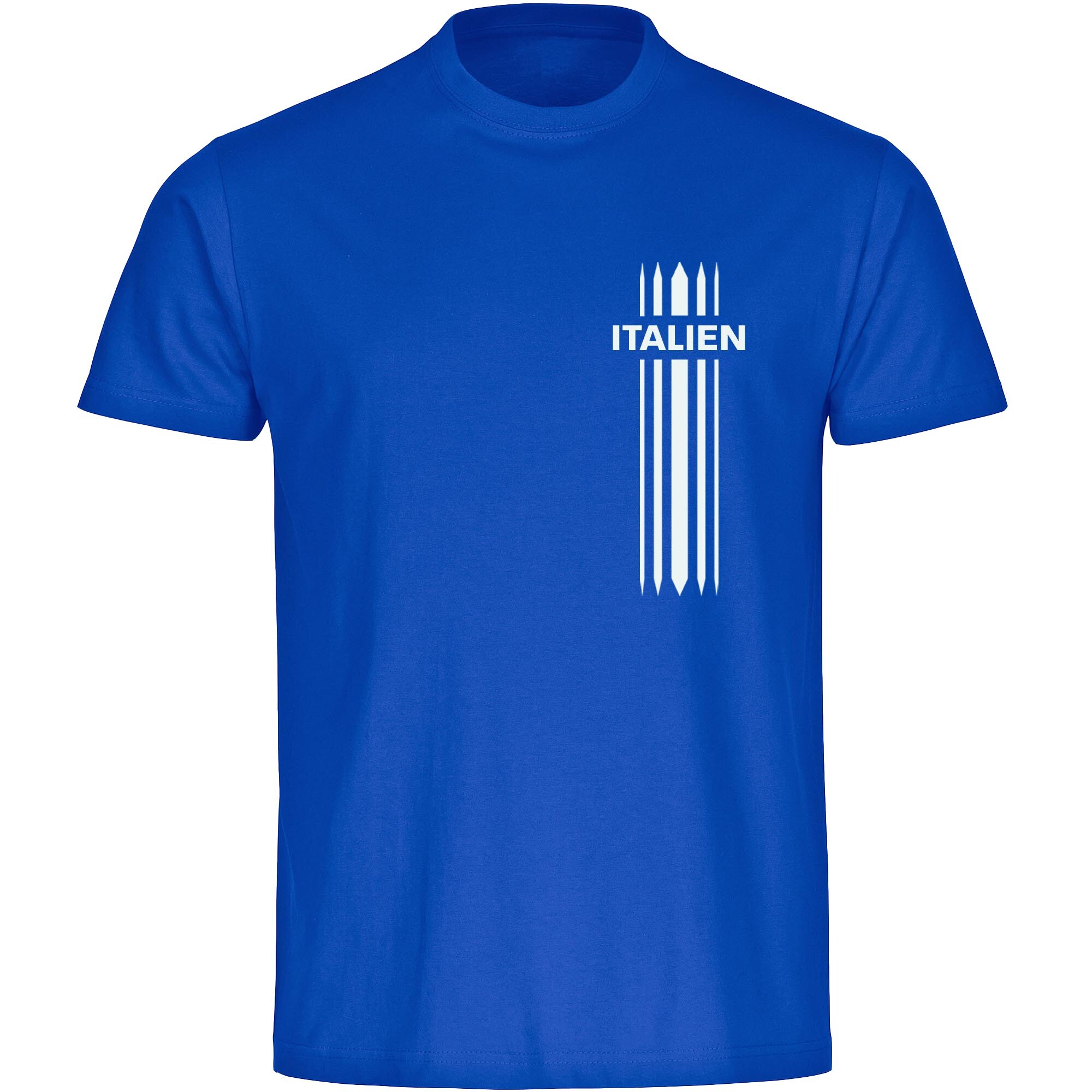 multifanshop Herren T-Shirt - Italien - Streifen - Druck wei&szlig; - M&auml;nner - Bild 1