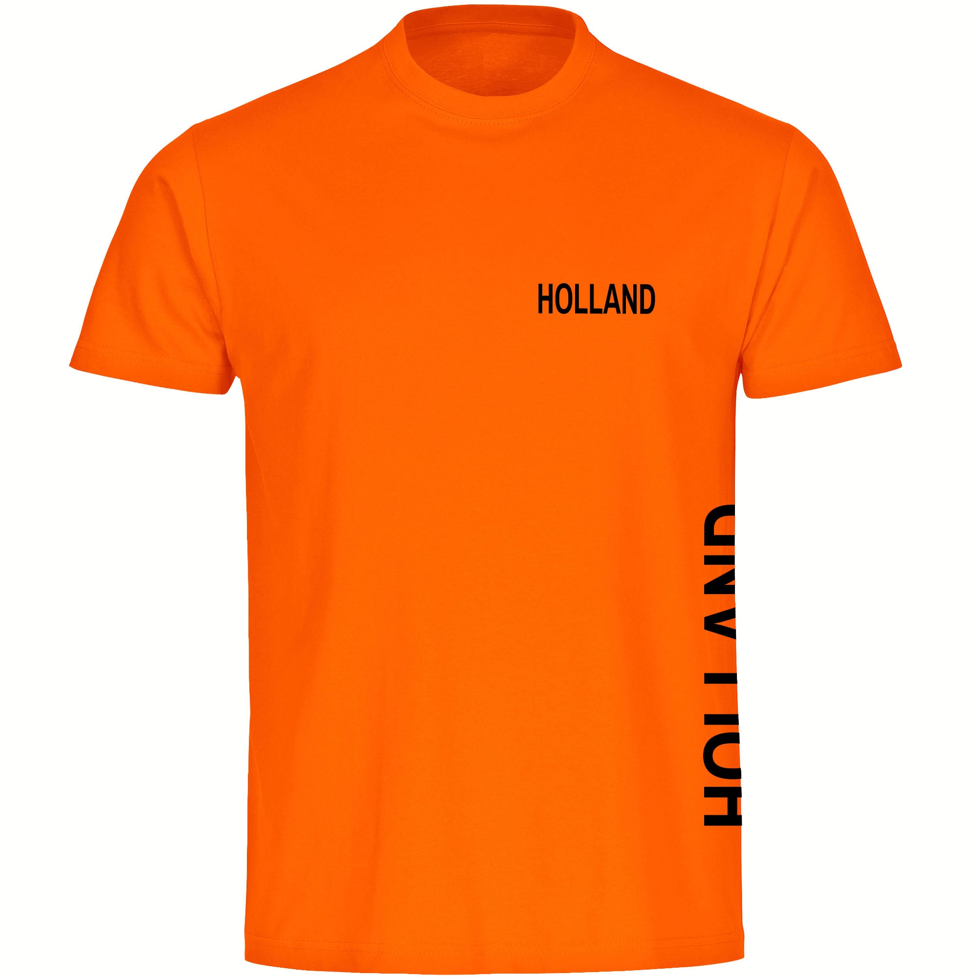multifanshop Herren T-Shirt - Holland - Brust & Seite - Druck schwarz - M&auml;nner - Bild 1