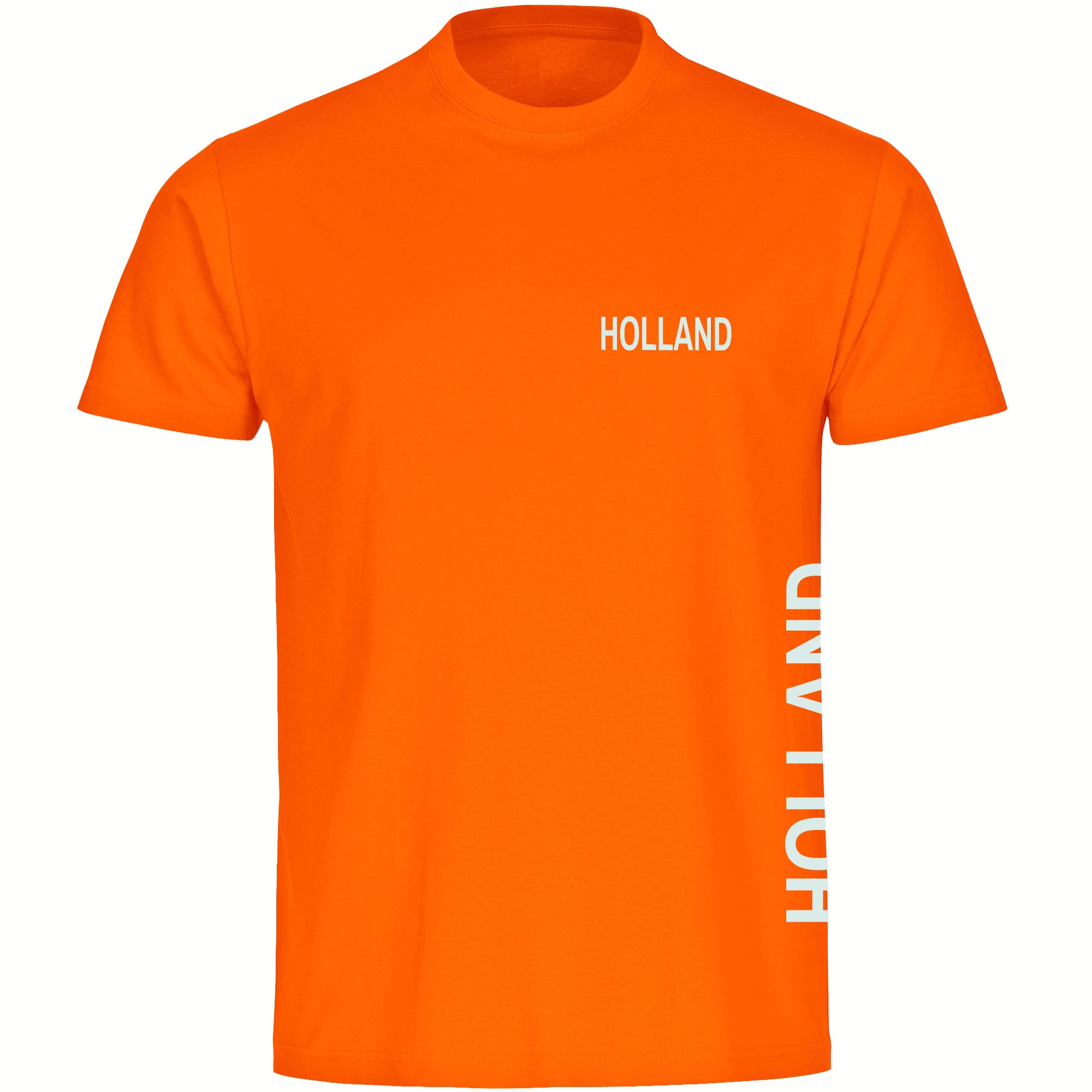 multifanshop Herren T-Shirt - Holland - Brust & Seite - Druck wei&szlig; - M&auml;nner - Bild 1