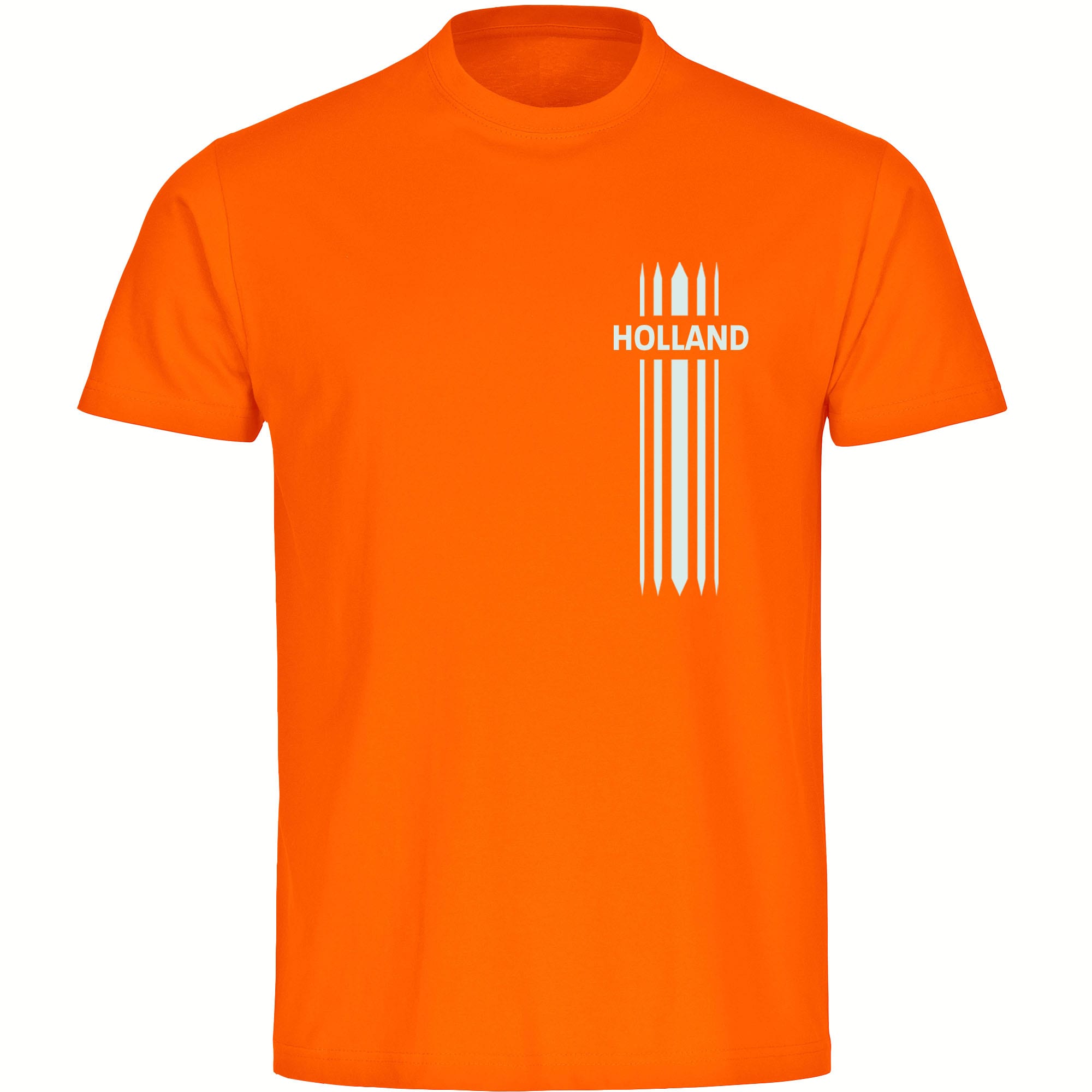 multifanshop Herren T-Shirt - Holland - Streifen - Druck wei&szlig; - M&auml;nner - Bild 1