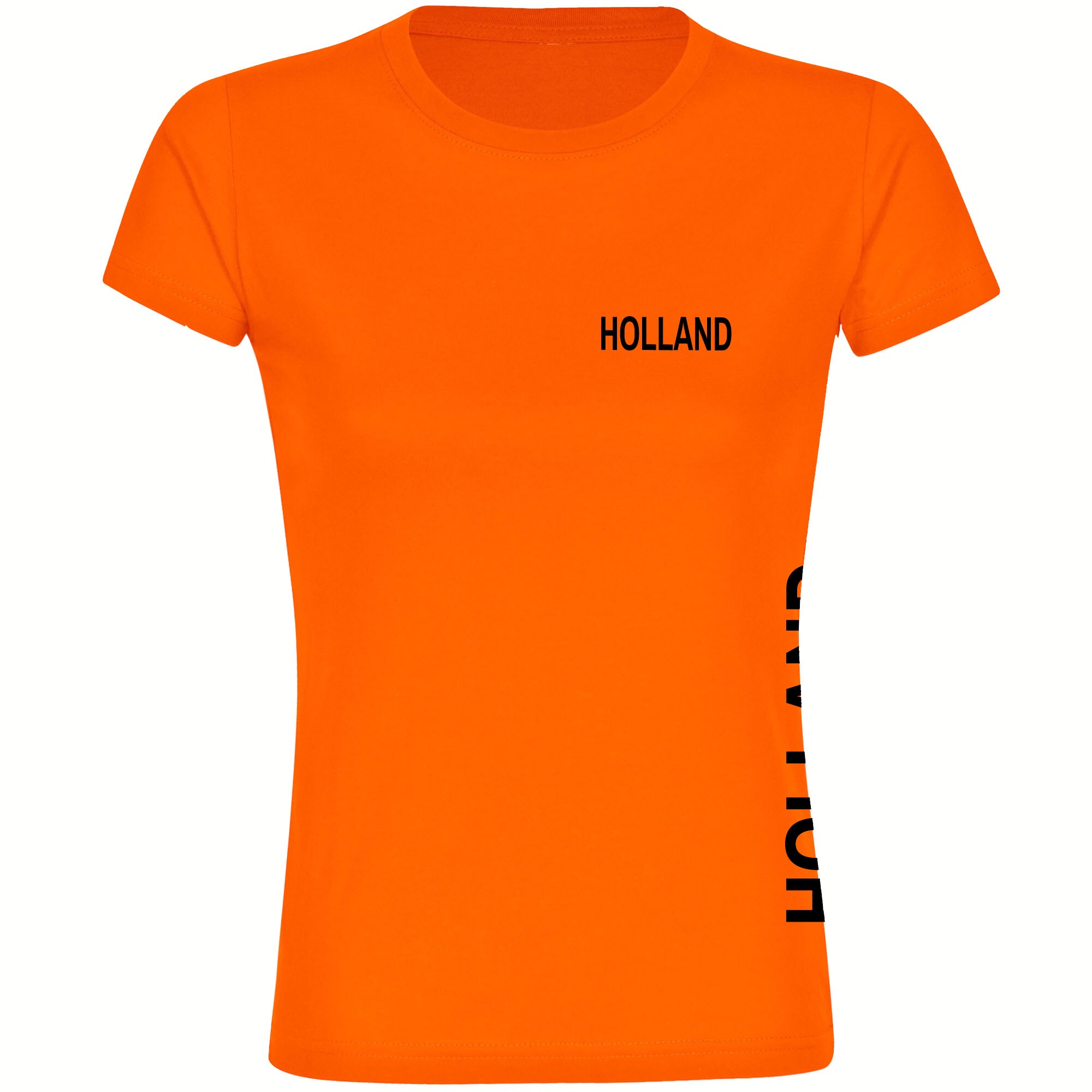 multifanshop Damen T-Shirt - Holland - Brust & Seite - Druck schwarz - Frauen - Bild 1