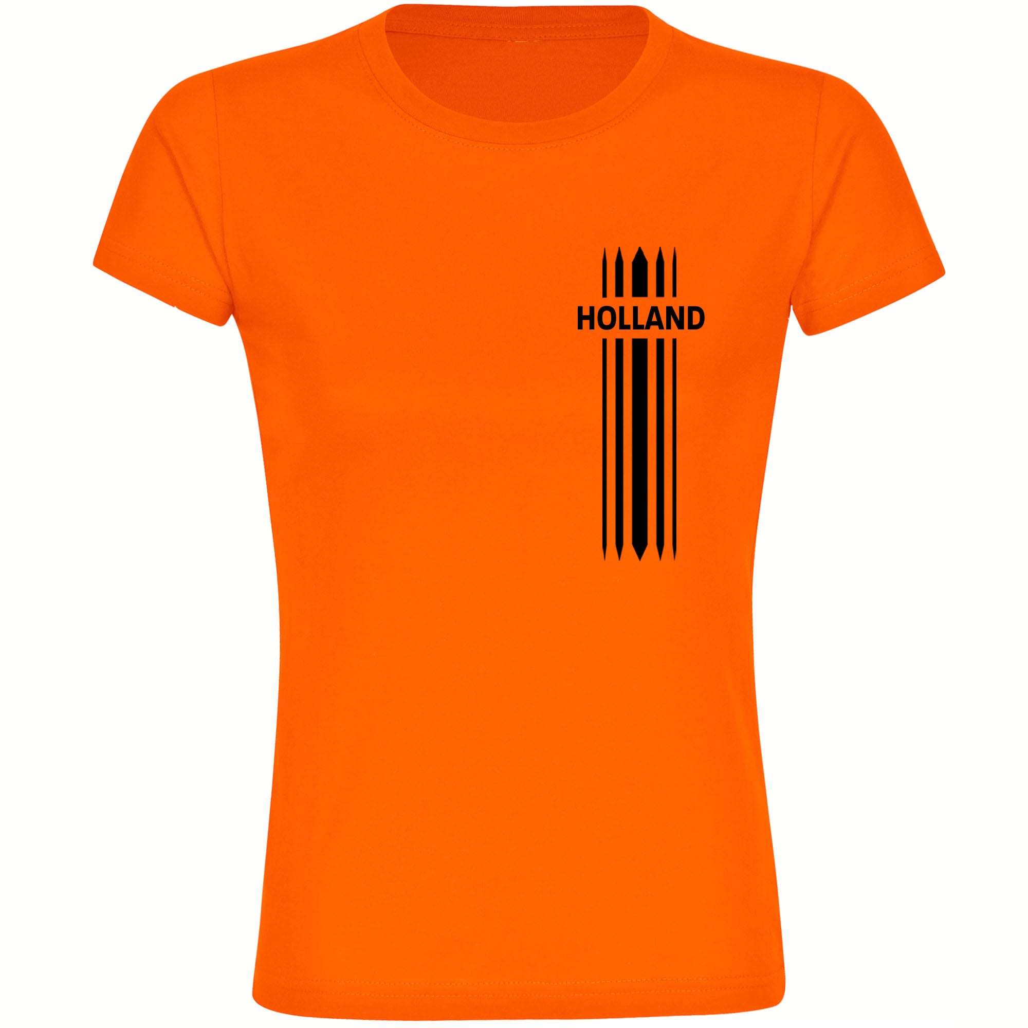 multifanshop Damen T-Shirt - Holland - Streifen - Druck schwarz - Frauen - Bild 1