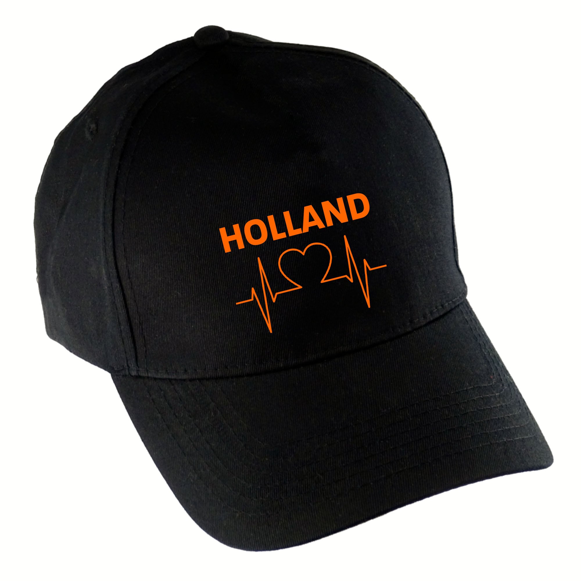 multifanshop Baseballcap - Holland - Herzschlag - Druck orange - M&uuml;tze - Bild 1