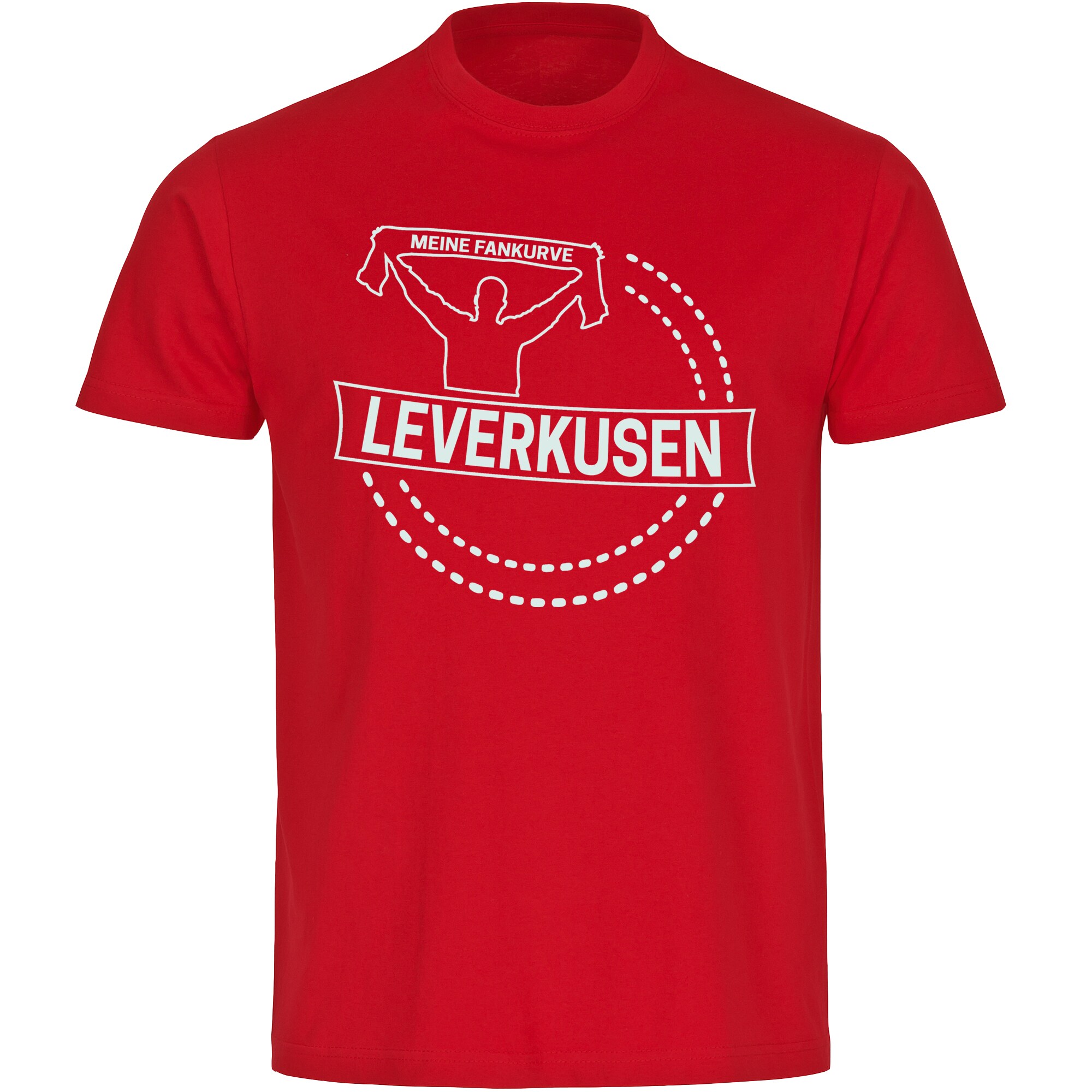 multifanshop Kinder T-Shirt - Leverkusen - Meine Fankurve - Druck wei&szlig; - Kind - Bild 1