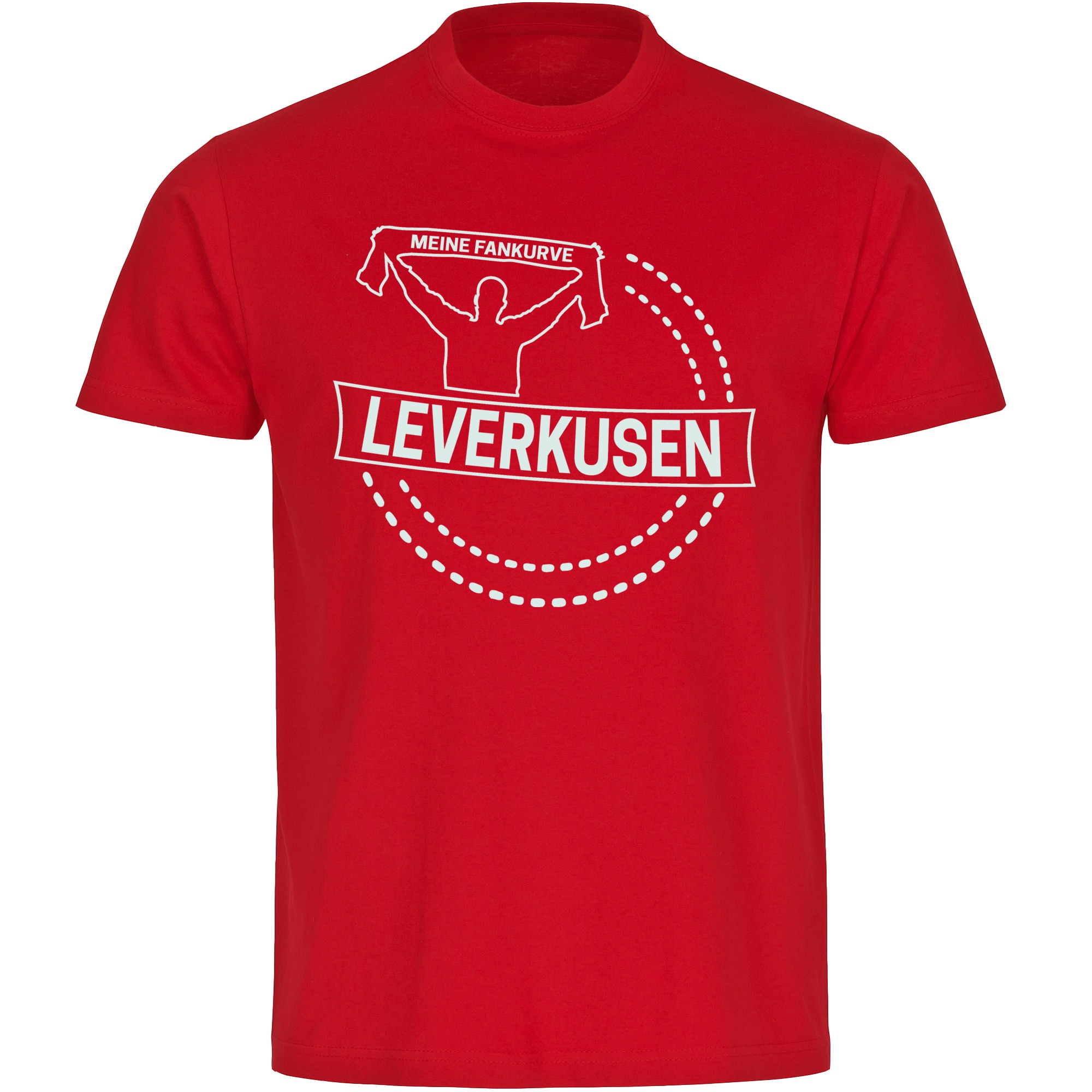 multifanshop Kinder T-Shirt - Leverkusen - Meine Fankurve - Druck wei&szlig; - Kind - Bild 1
