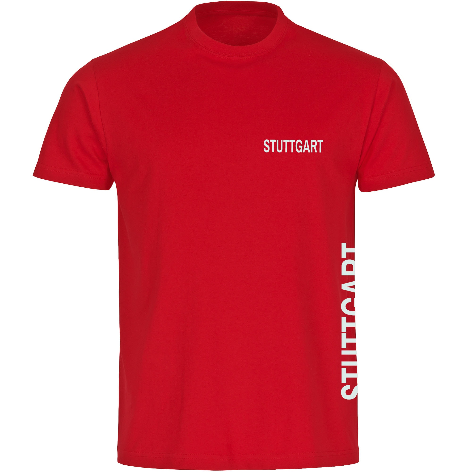 multifanshop Kinder T-Shirt - Stuttgart - Brust & Seite - Druck wei&szlig; - Kind - Bild 1