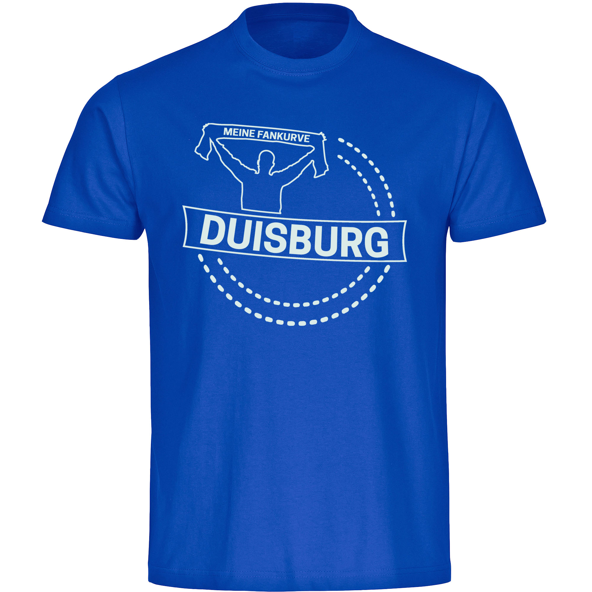 multifanshop Kinder T-Shirt - Duisburg - Meine Fankurve - Druck wei&szlig; - Kind - Bild 1