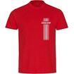 multifanshop Kinder T-Shirt - Düsseldorf - Streifen - Druck weiß - Kind