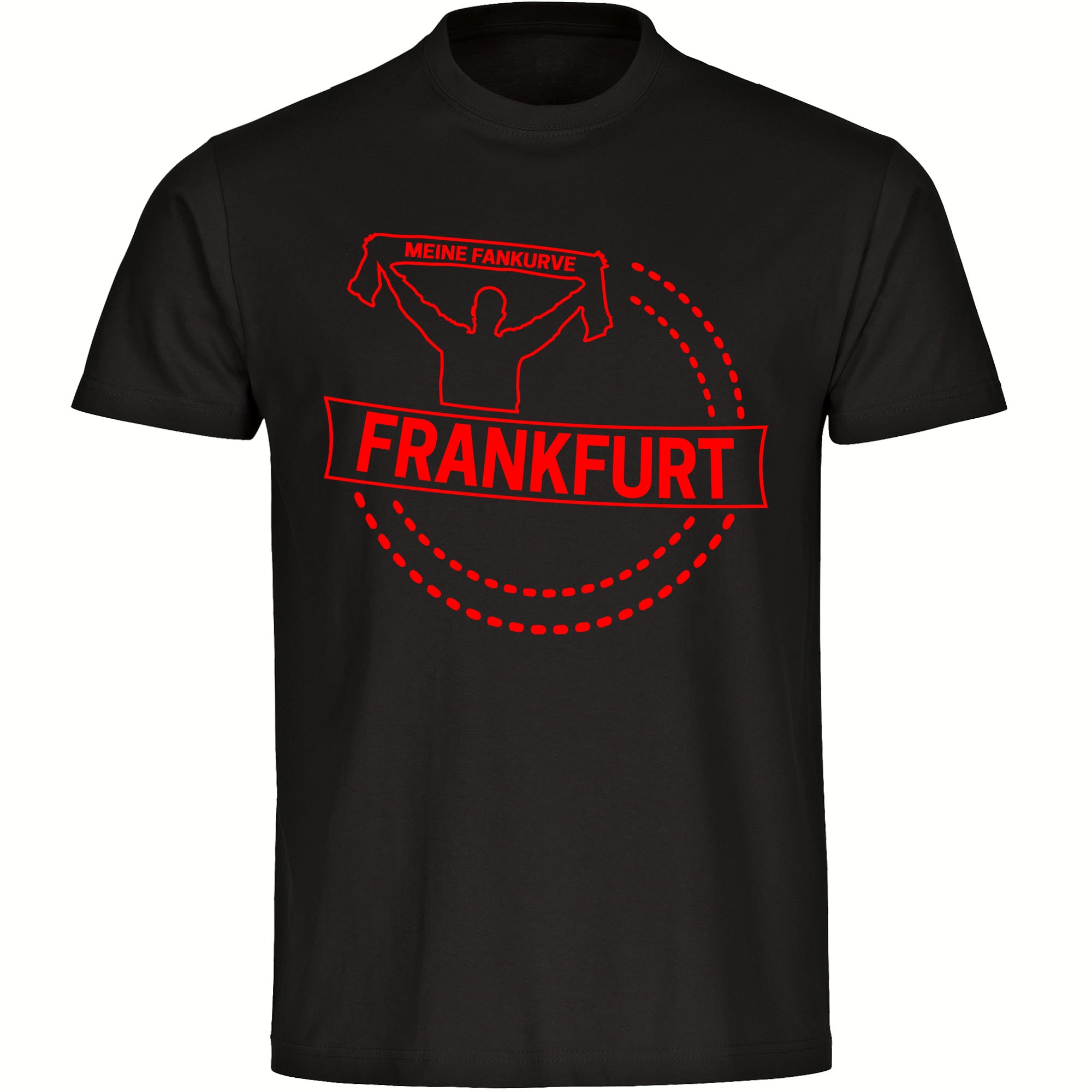 multifanshop Kinder T-Shirt - Frankfurt - Meine Fankurve - Druck rot - Kind - Bild 1