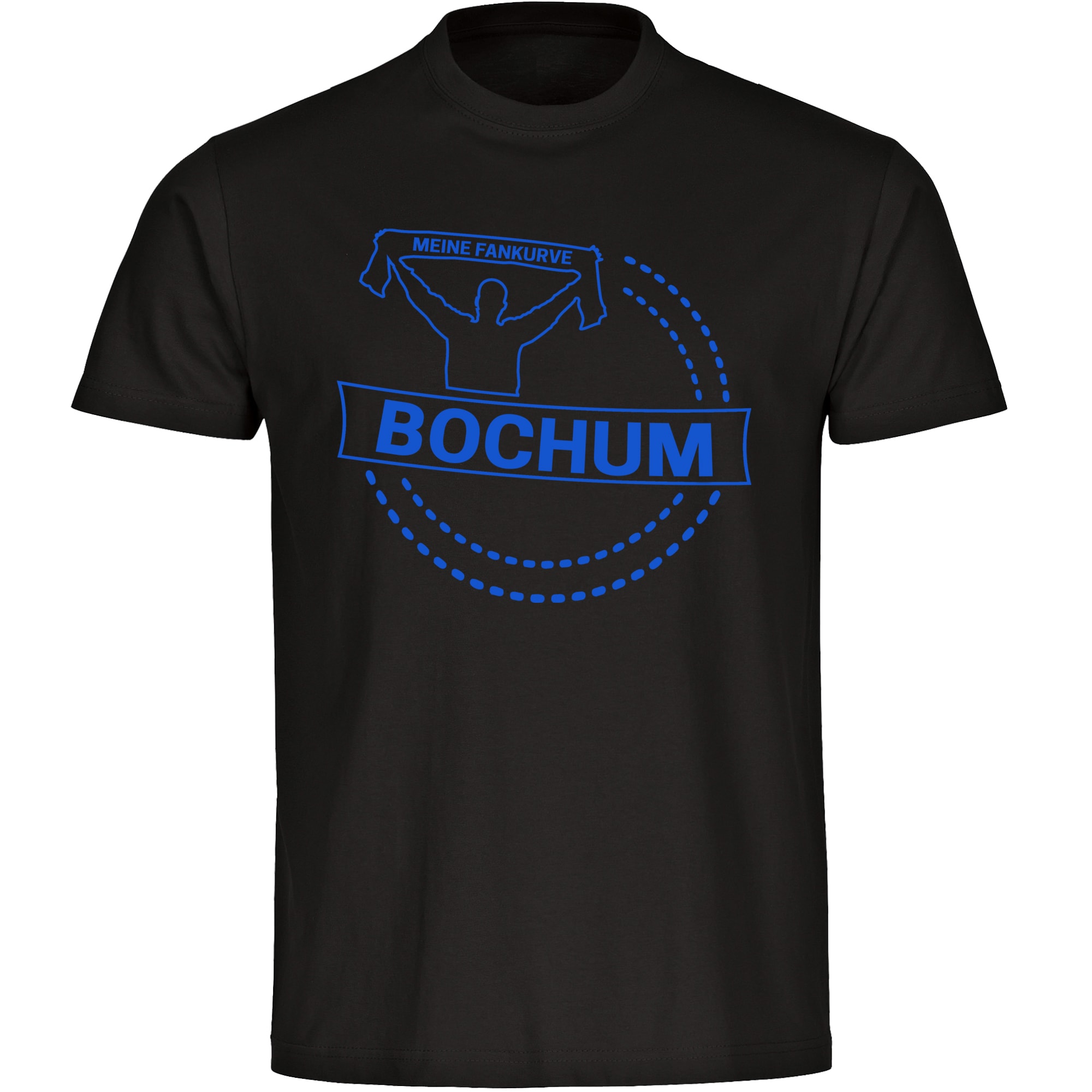 multifanshop Kinder T-Shirt - Bochum - Meine Fankurve - Druck blau - Kind - Bild 1