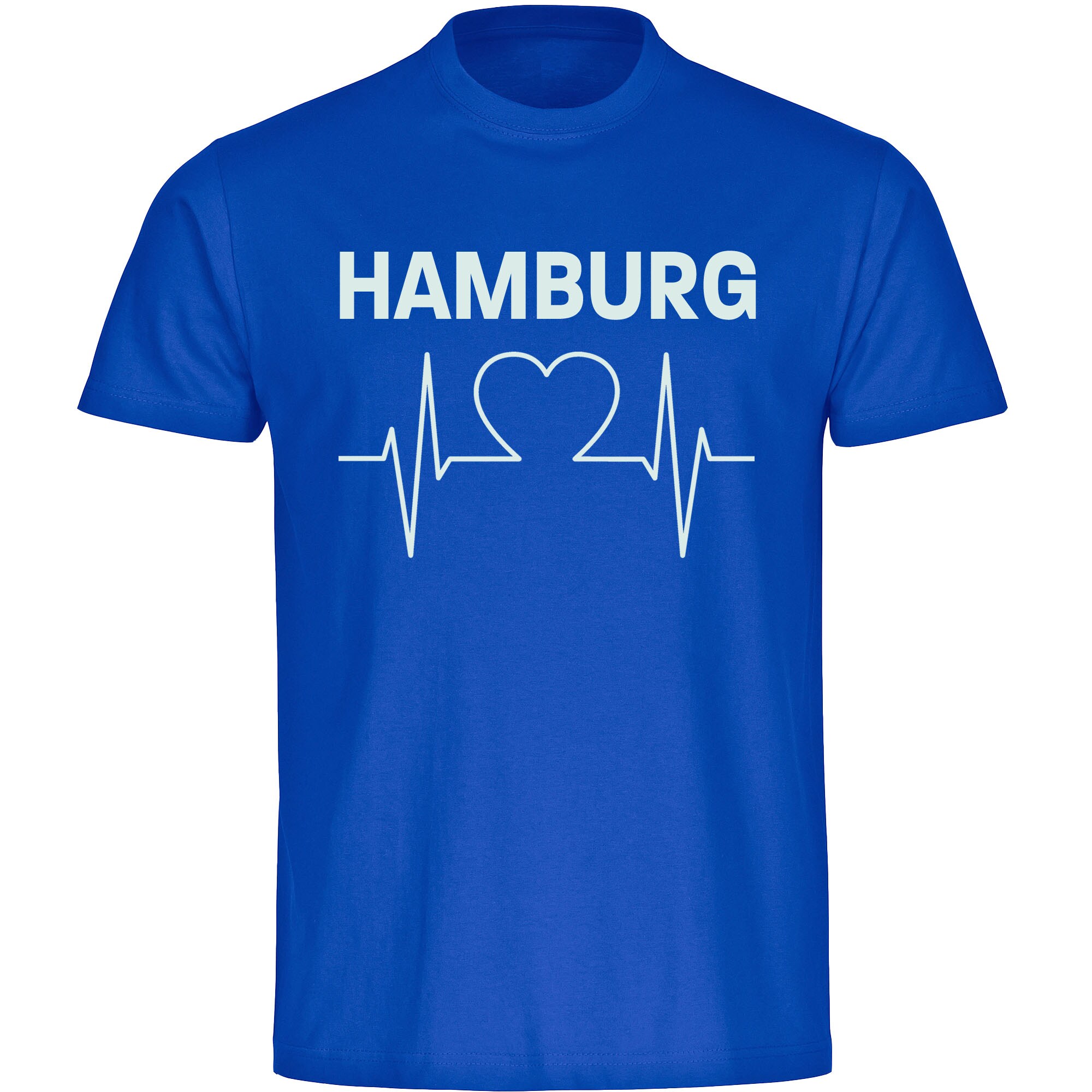 multifanshop Kinder T-Shirt - Hamburg - Herzschlag - Druck wei&szlig; - Kind - Bild 1