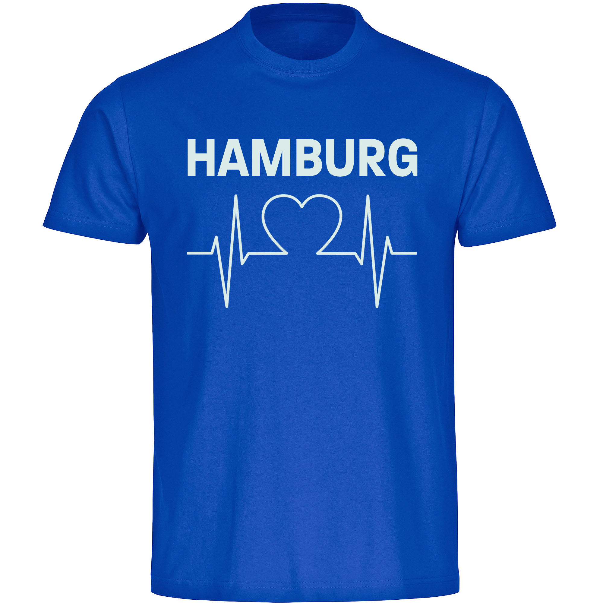 multifanshop Kinder T-Shirt - Hamburg - Herzschlag - Druck wei&szlig; - Kind - Bild 1