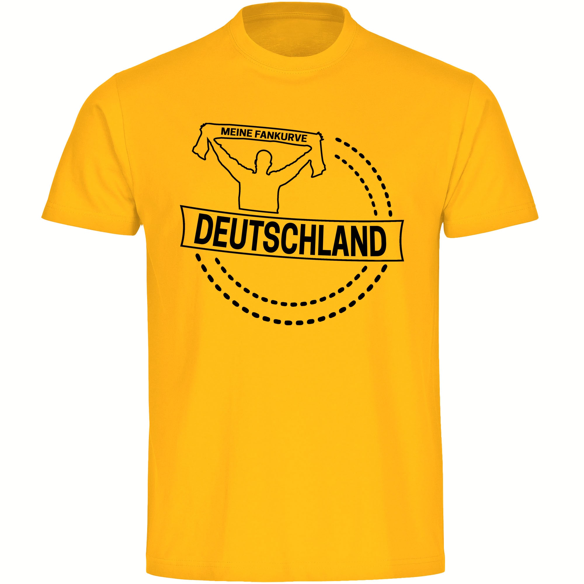 multifanshop Kinder T-Shirt - Deutschland - Meine Fankurve - Druck schwarz - Kind - Bild 1