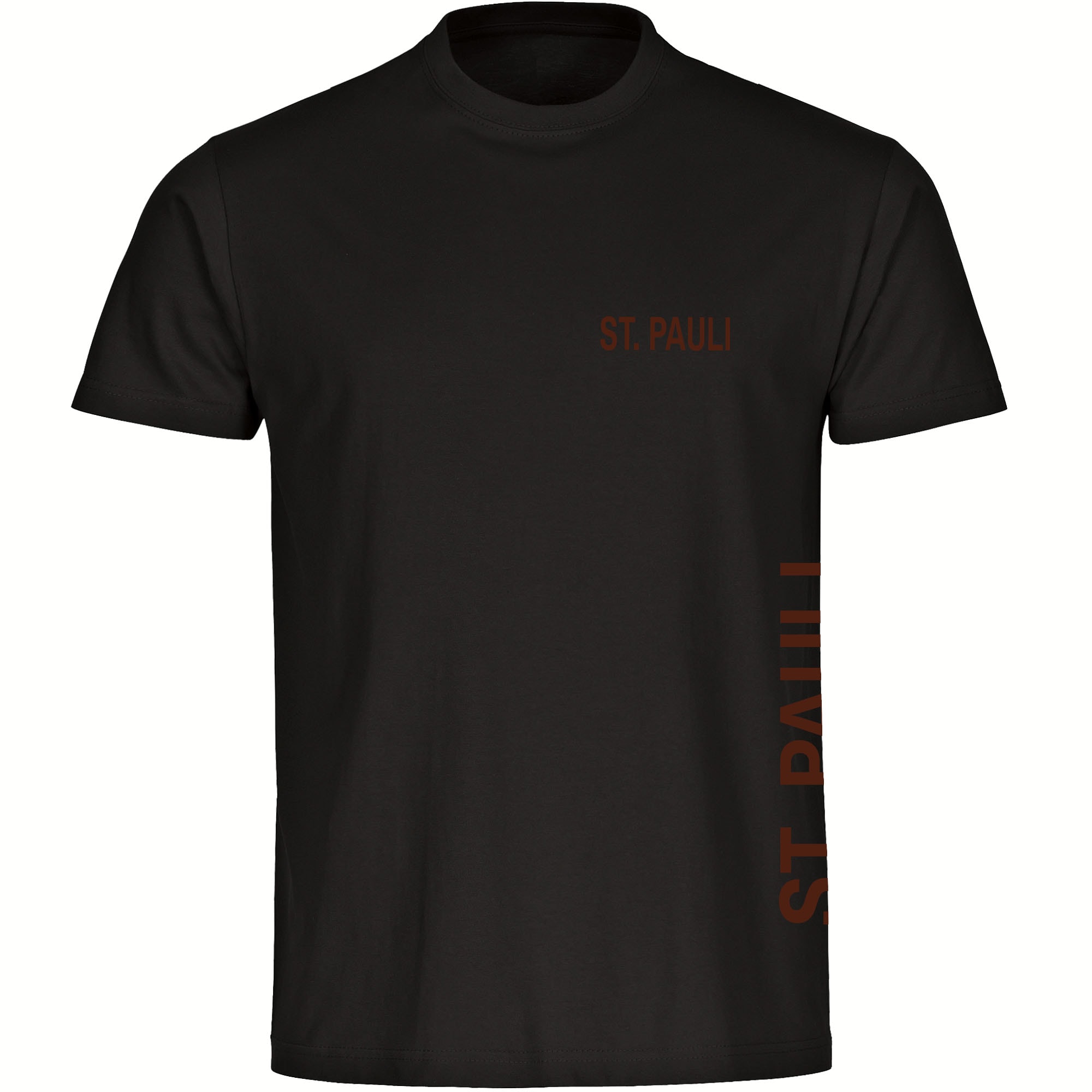 multifanshop Kinder T-Shirt - St. Pauli - Brust & Seite - Druck braun - Kind - Bild 1