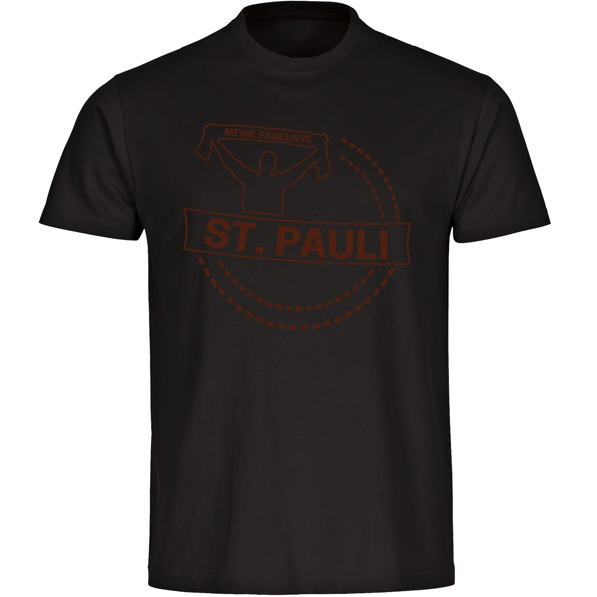 multifanshop Kinder T-Shirt - St. Pauli - Meine Fankurve - Druck braun - Kind - Bild 1