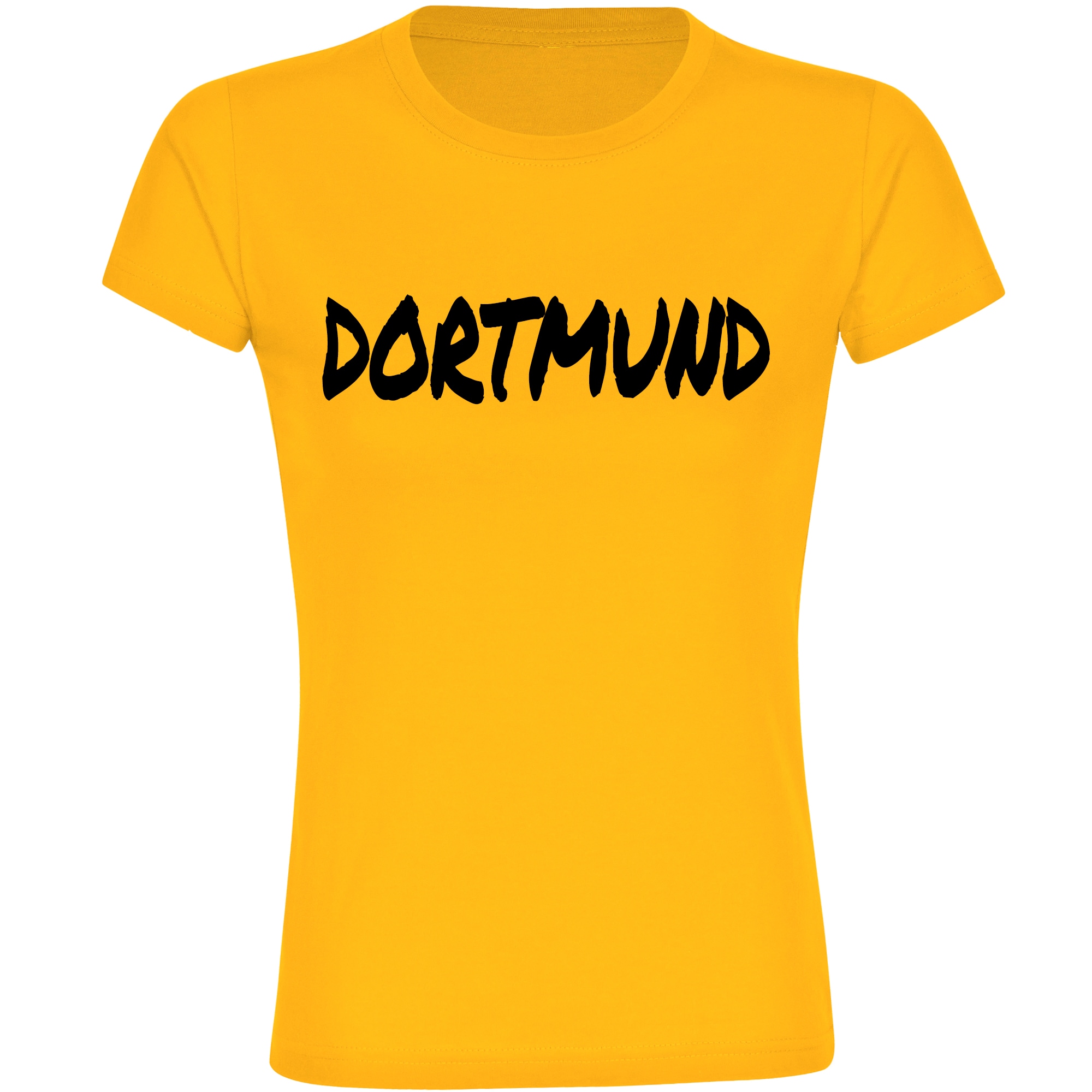 multifanshop Damen T-Shirt - Dortmund - Textmarker - Druck schwarz - Frauen - Bild 1