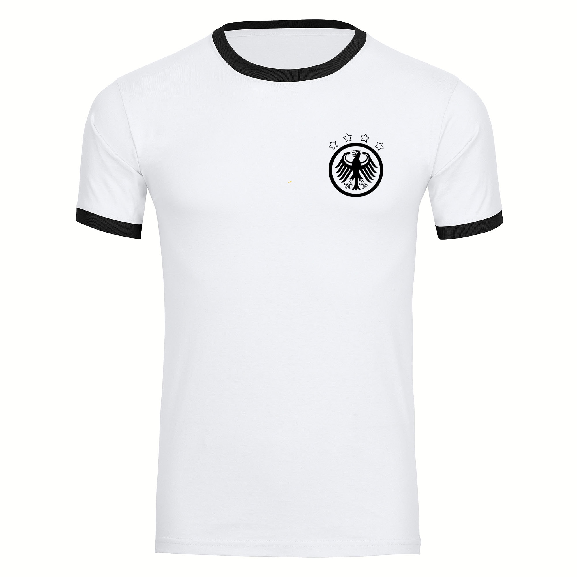 multifanshop Kontrast T-Shirt - Deutschland - Adler Retro - Druck schwarz - M&auml;nner - Bild 1