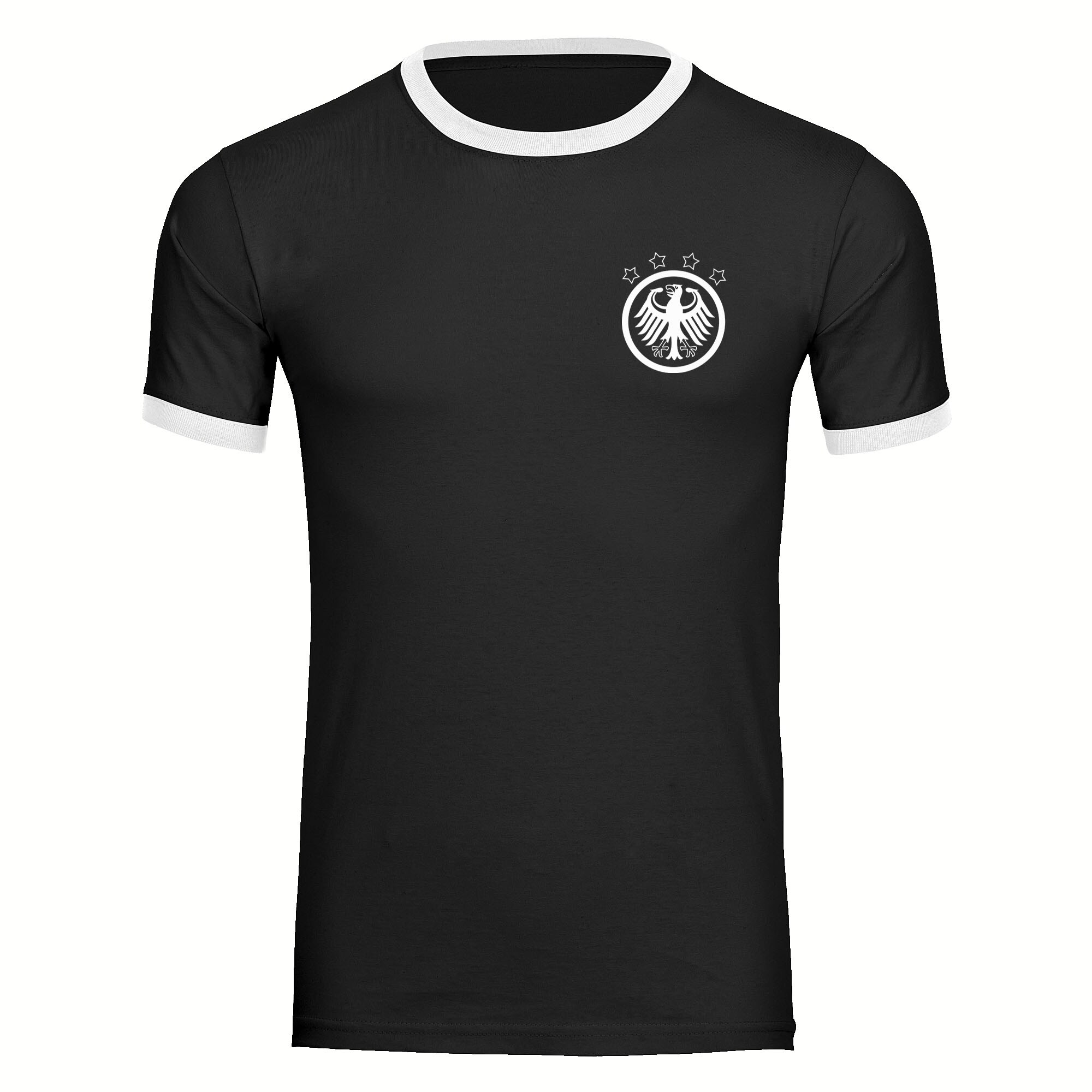 multifanshop Kontrast T-Shirt - Germany - Adler Retro - Druck wei&szlig; - M&auml;nner - Bild 1