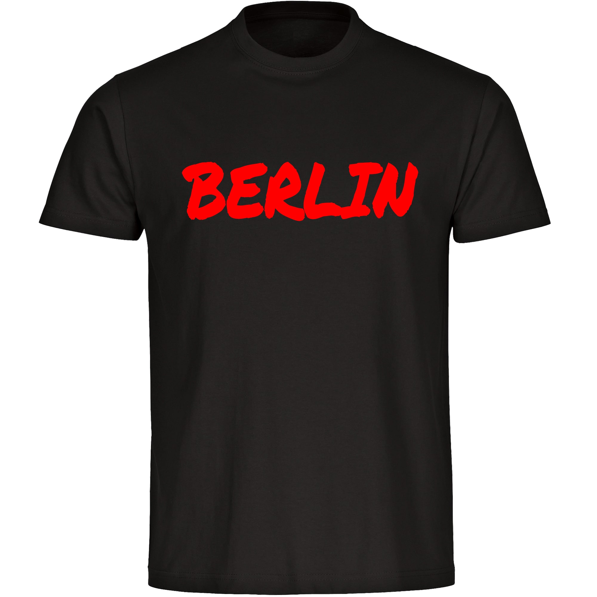 multifanshop Herren T-Shirt - Berlin rot - Textmarker - Druck gold metallic - M&auml;nner - Bild 1